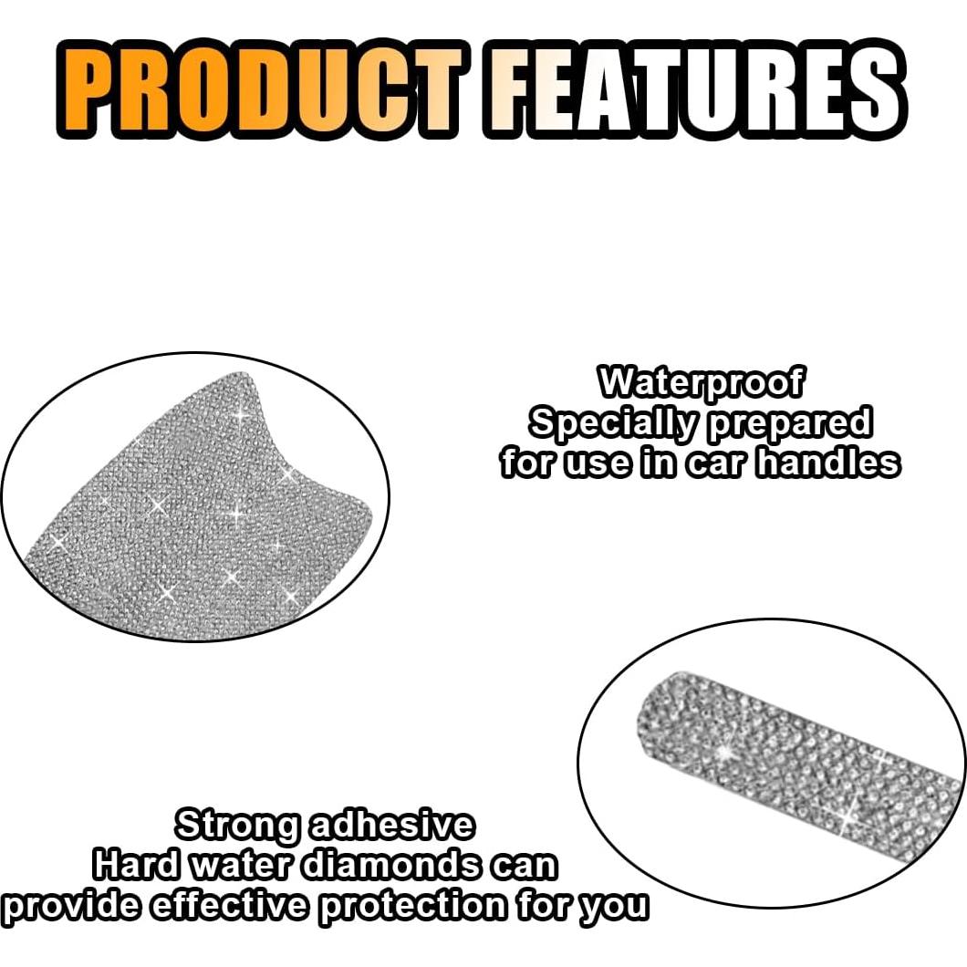 Protector de Manija de Puerta de Coche JOYCOURT Blanco