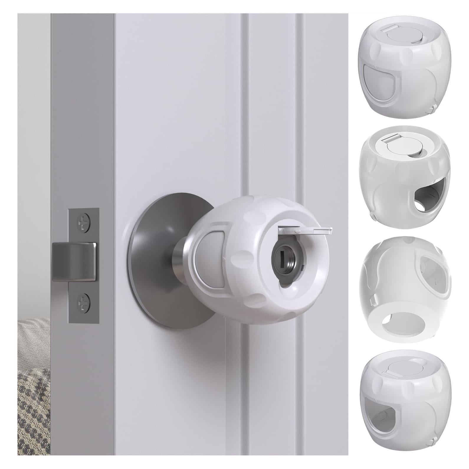 Cubierta de Seguridad para Pomos de Puerta HEOATH - 4 Unidades