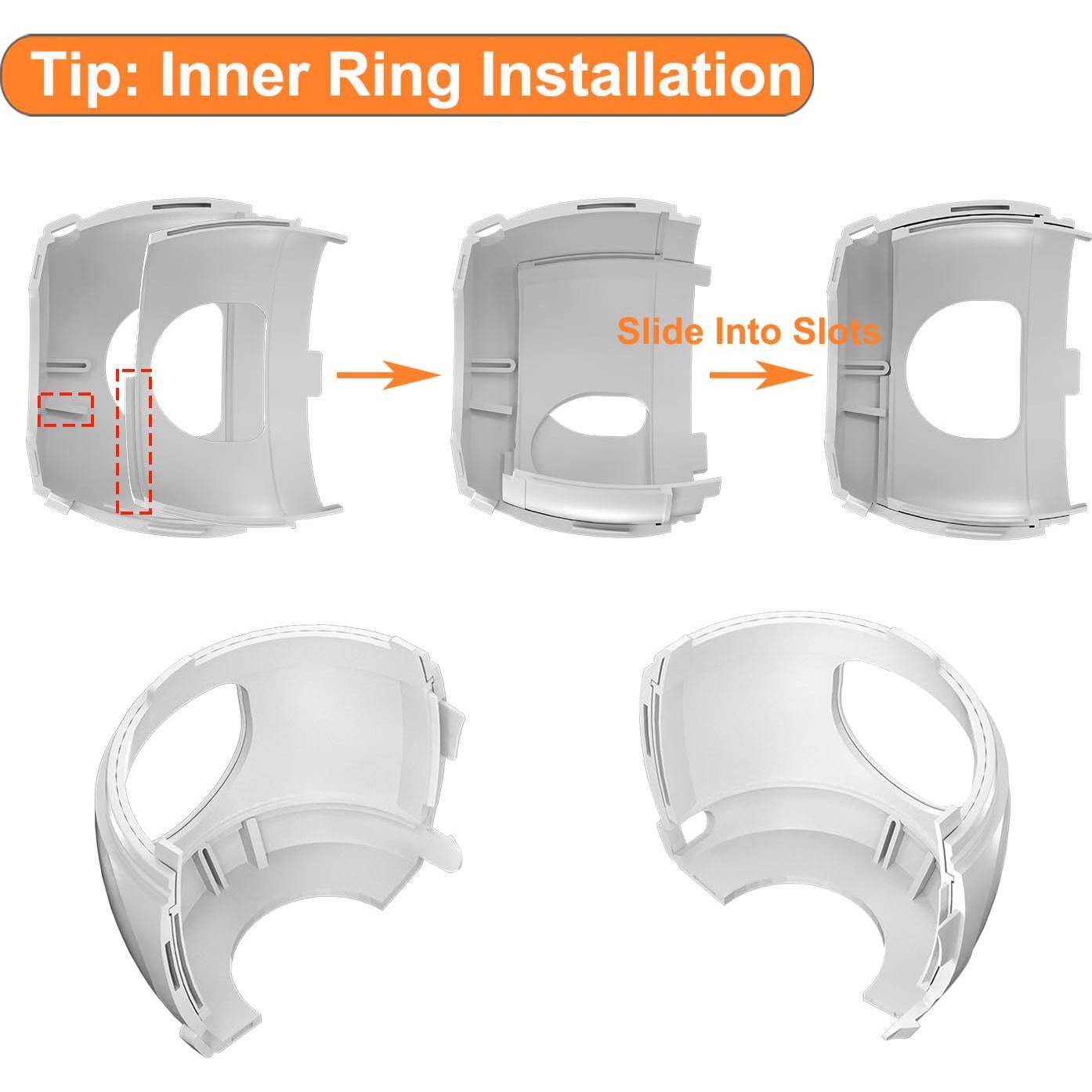 Cubierta de Seguridad para Pomos de Puerta HEOATH - 4 Unidades