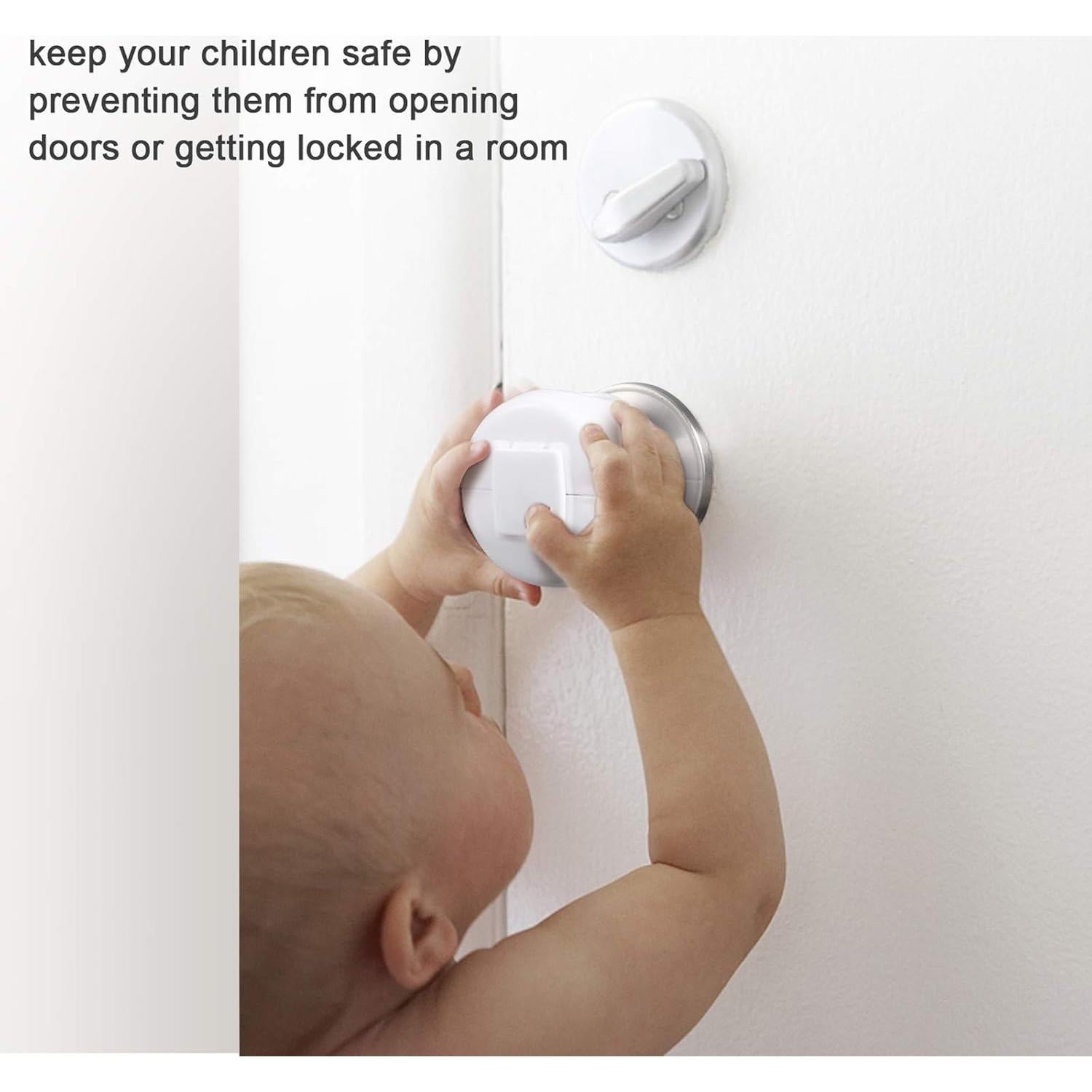 Cubierta de Seguridad para Pomos de Puerta Niños 4 Pzas