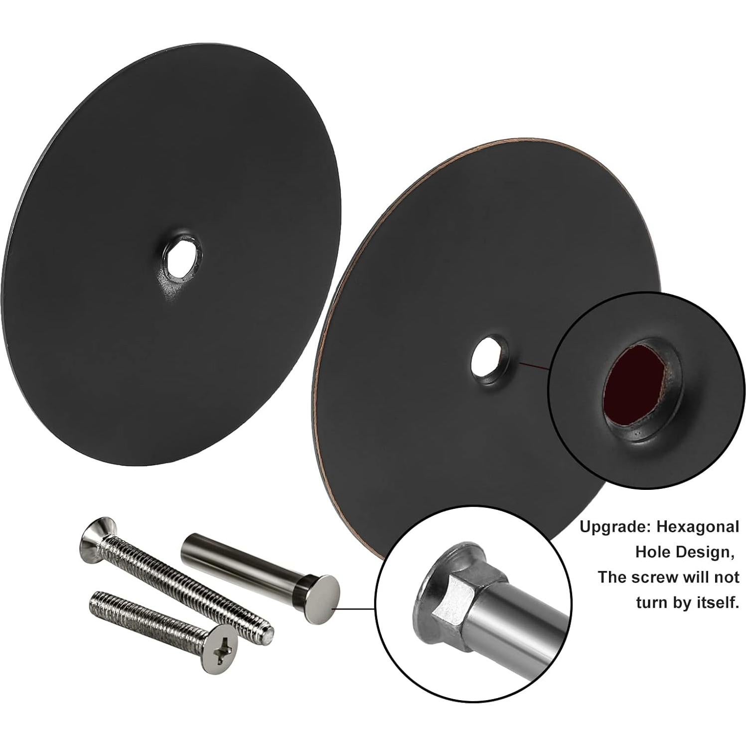 Placa de Cubierta de Agujero de Puerta Bronce Aceitado 66mm