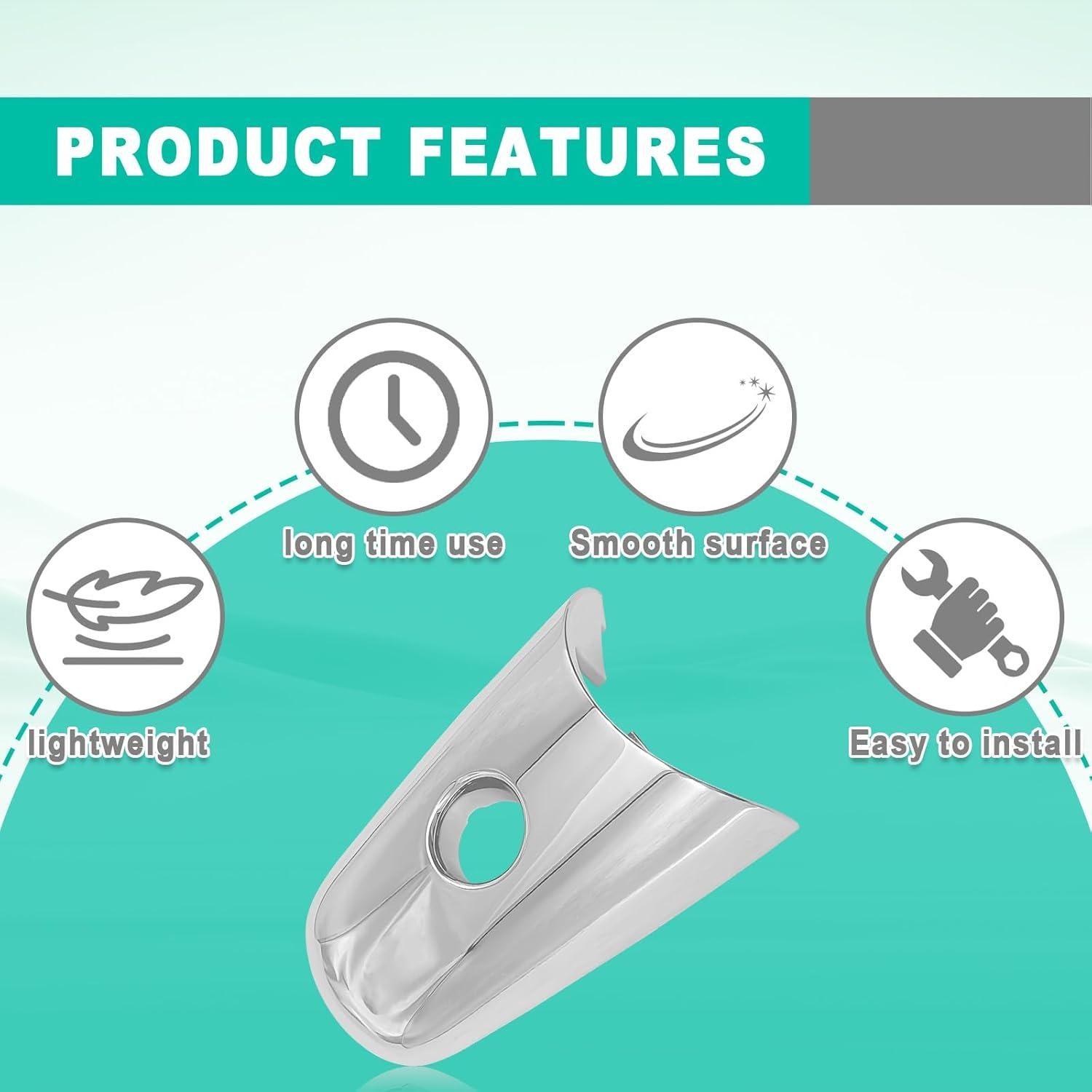 Cubierta Manija Puerta Exterior Auto SYudwen Plata