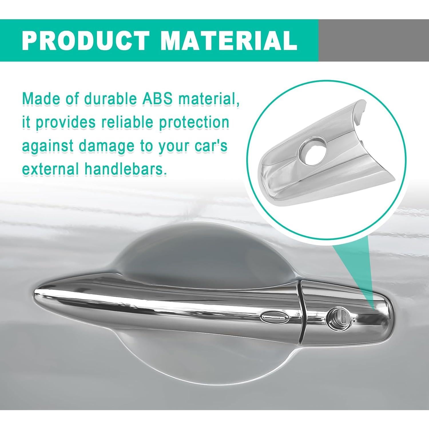 Cubierta Manija Puerta Exterior Auto SYudwen Plata