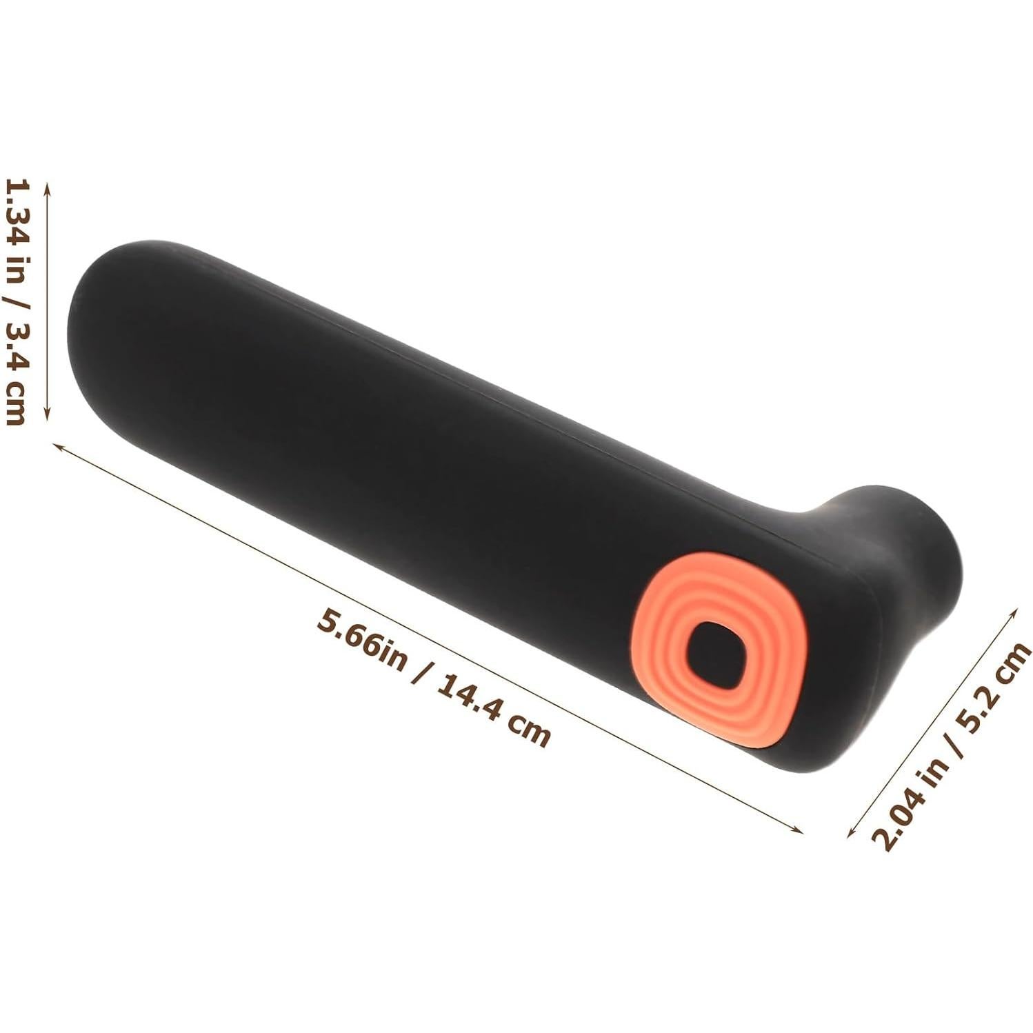 Cubierta de Mango de Puerta Silicona COHEALI Negra 14.4x5.2cm