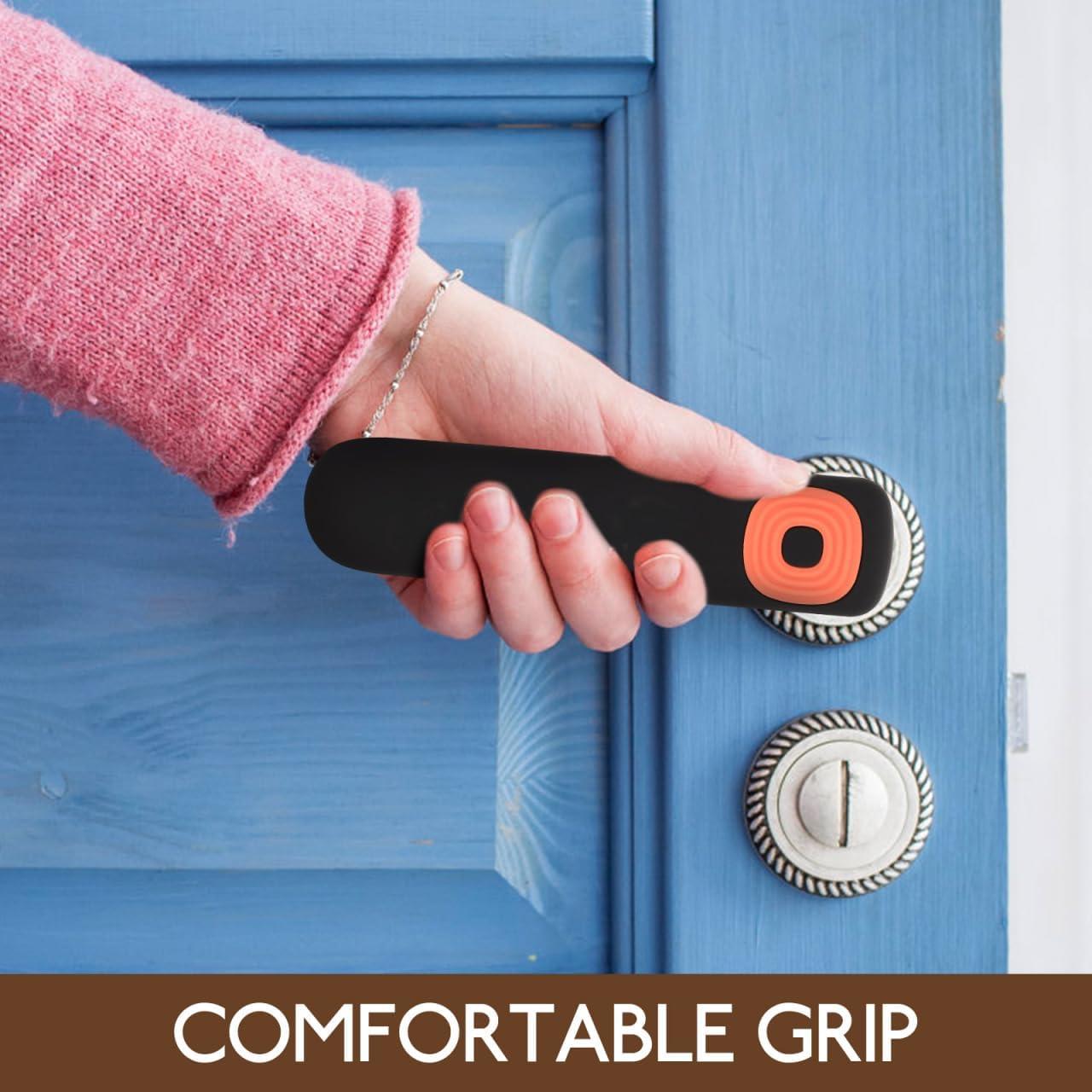 Cubierta de Mango de Puerta Silicona COHEALI Negra 14.4x5.2cm