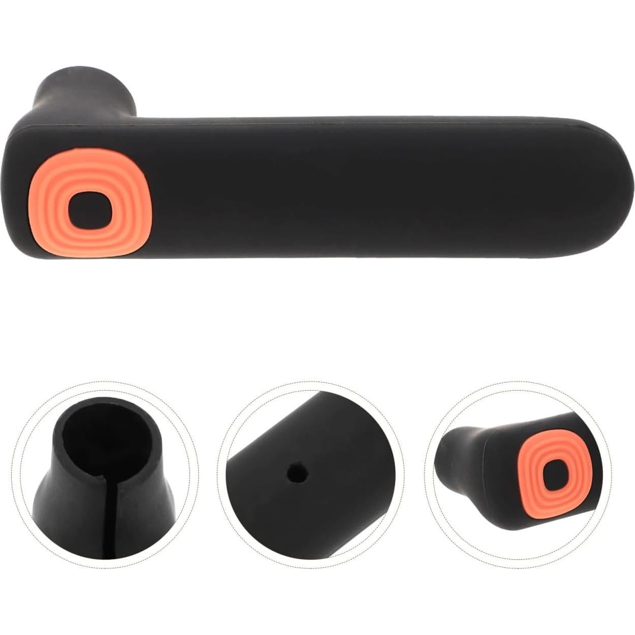 Cubierta de Mango de Puerta Silicona COHEALI Negra 14.4x5.2cm