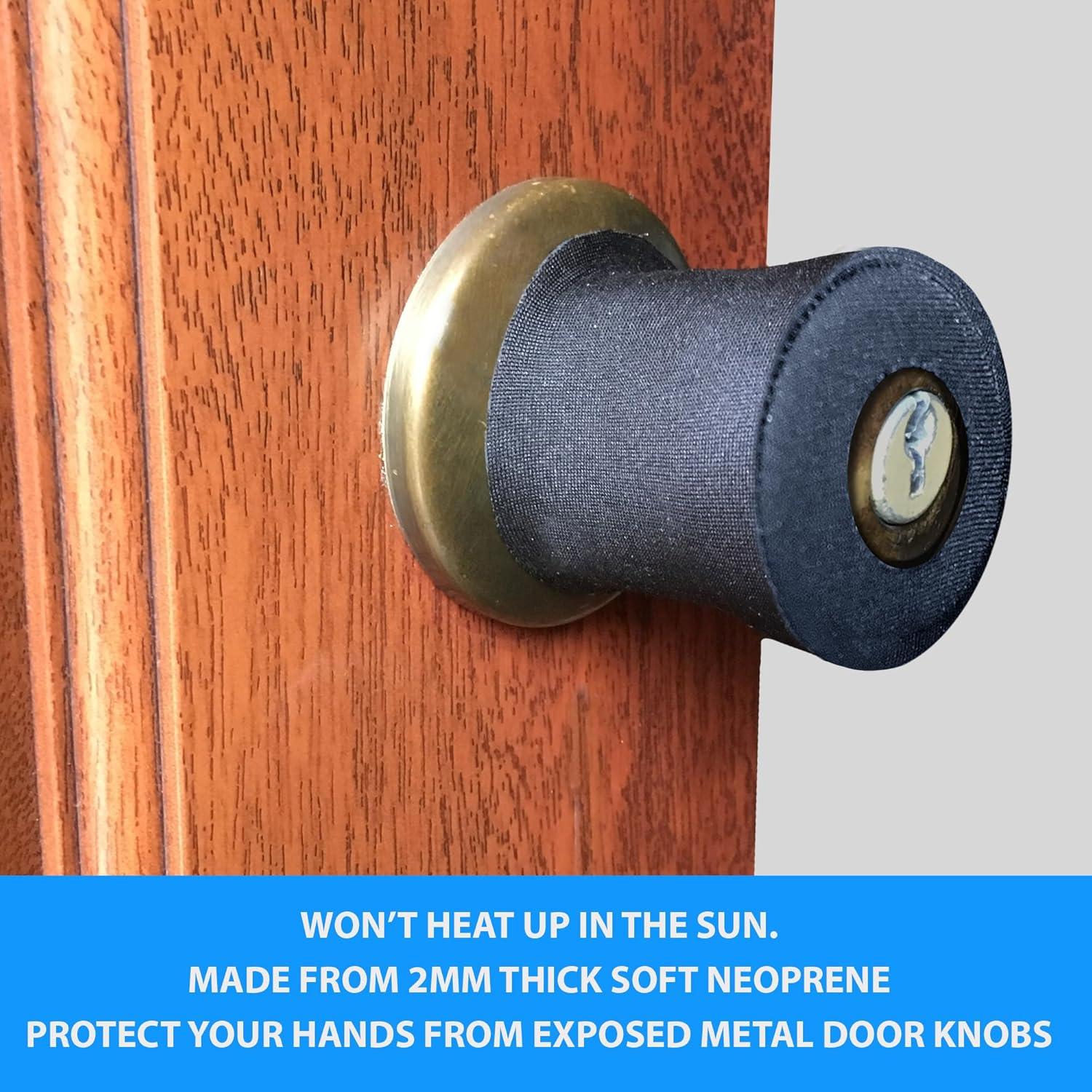 Cubierta Neopreno para Pomo de Puerta - Negro - D-101