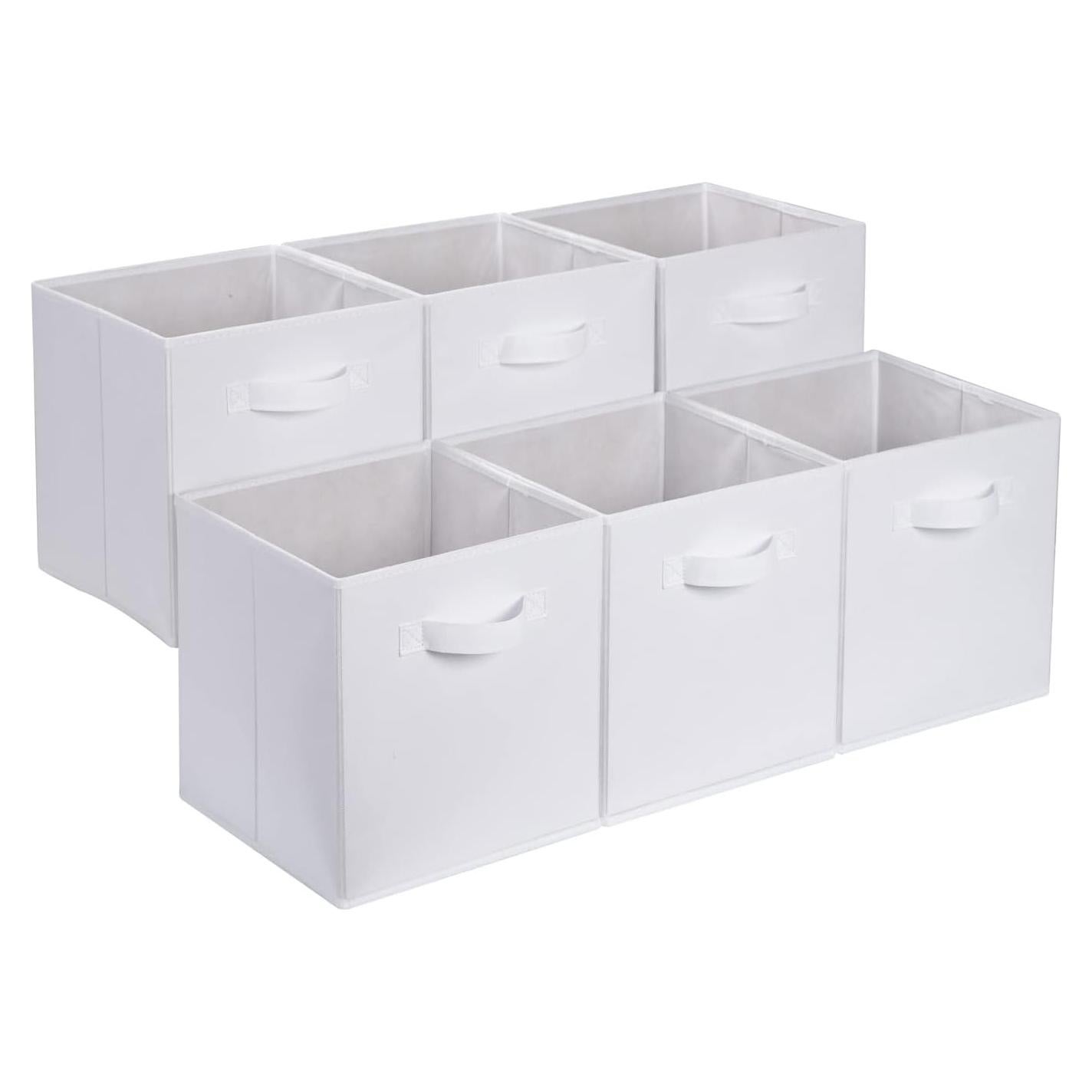 Cajas de Almacenamiento Amazon Basics 6 Piezas Tela Plegable