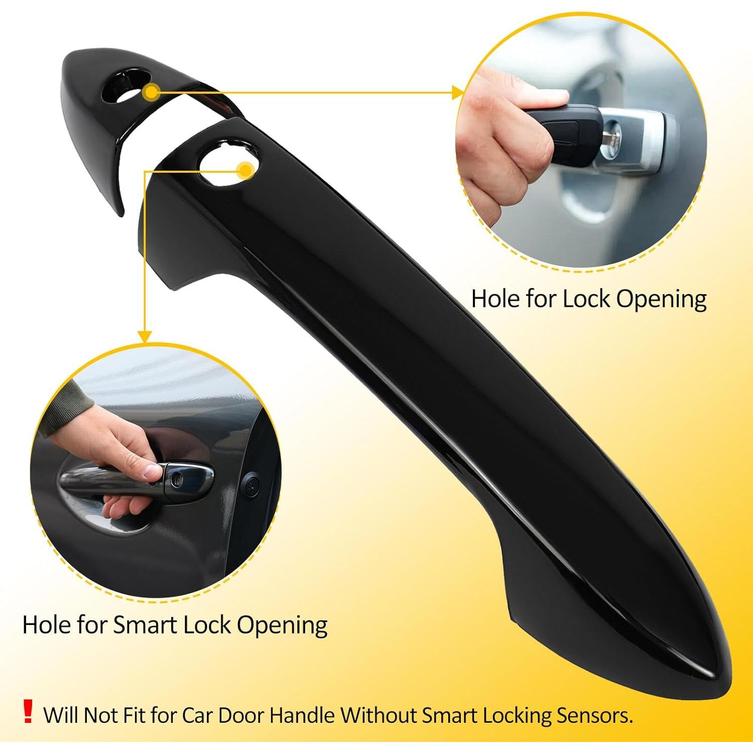 Cubiertas de Manijas de Puerta OCPTY 4 Piezas para Honda