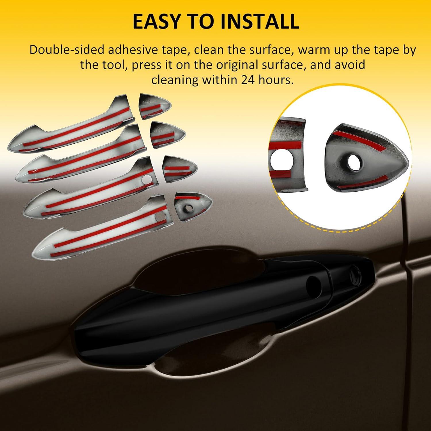 Cubiertas de Manijas de Puerta OCPTY 4 Piezas para Honda