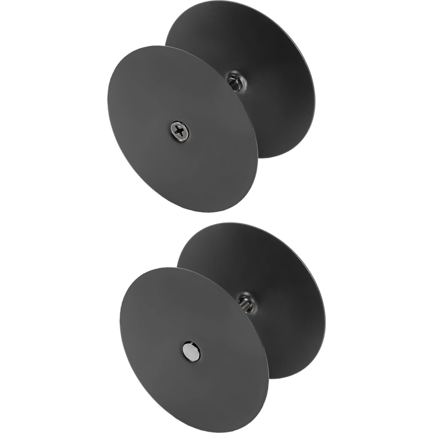 Placa de Cubierta Agujero Puerta Naubea 2.5" Negro Mate