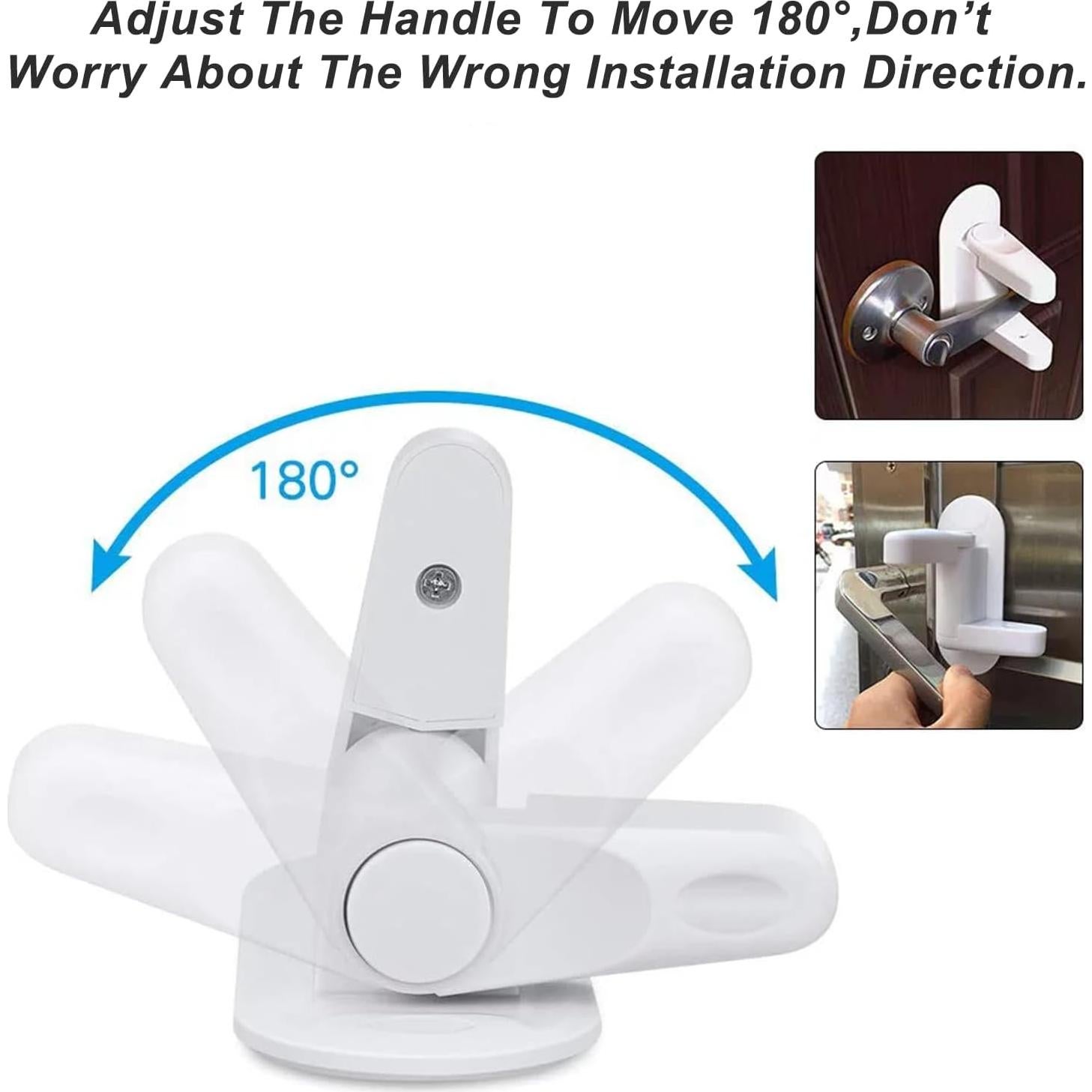 Cerradura de Palanca Matenf para Puertas a Prueba de Niños - 2 Unidades