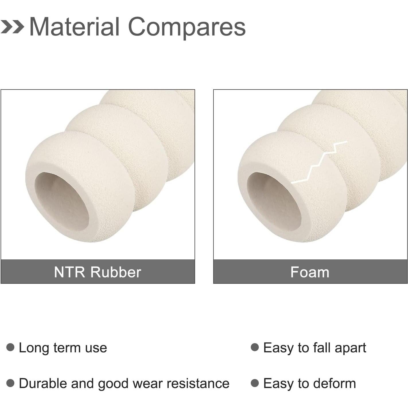 Cubiertas de Manija de Puerta uxcell 8 Piezas Goma Nitrilo