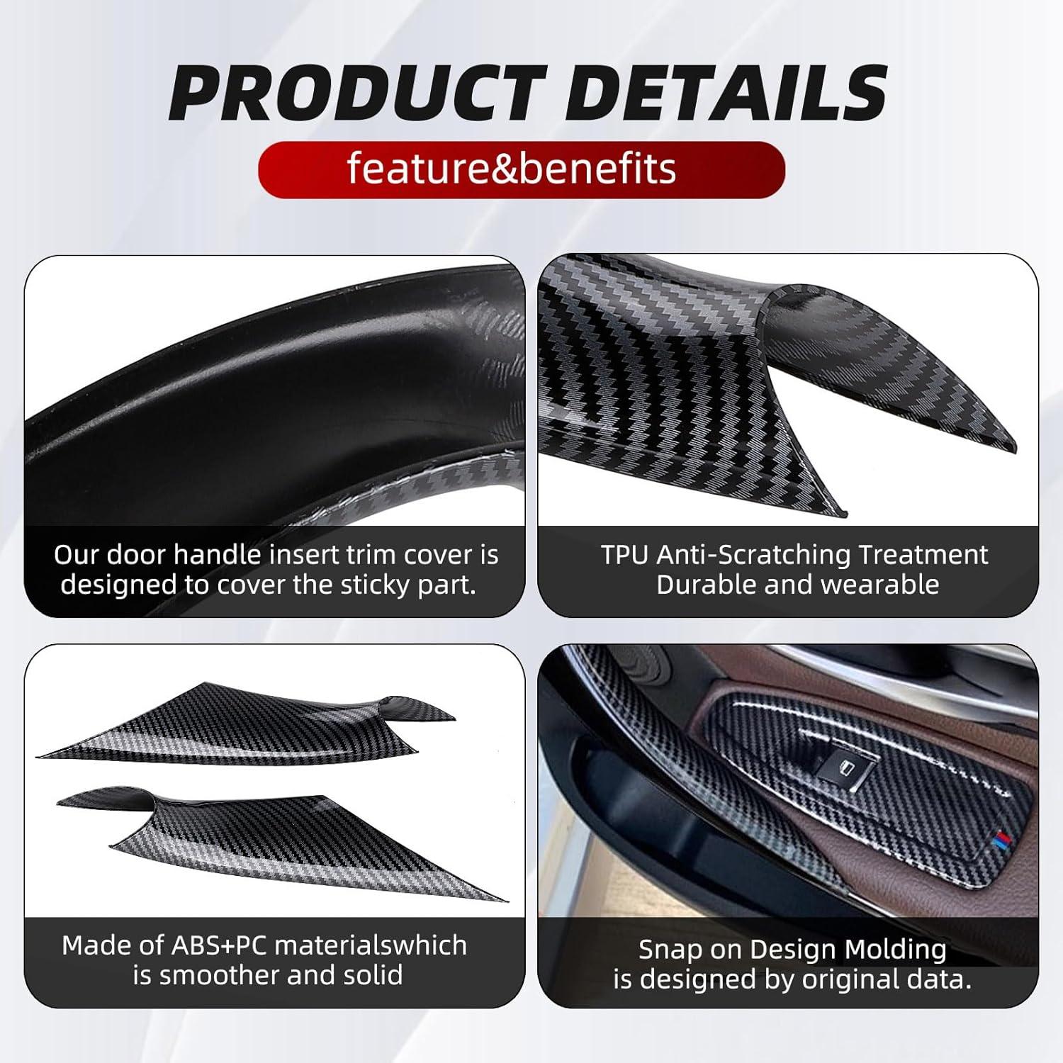 Cubiertas de Manijas de Puerta Cenzhiwen BMW F30 F32 2PCS