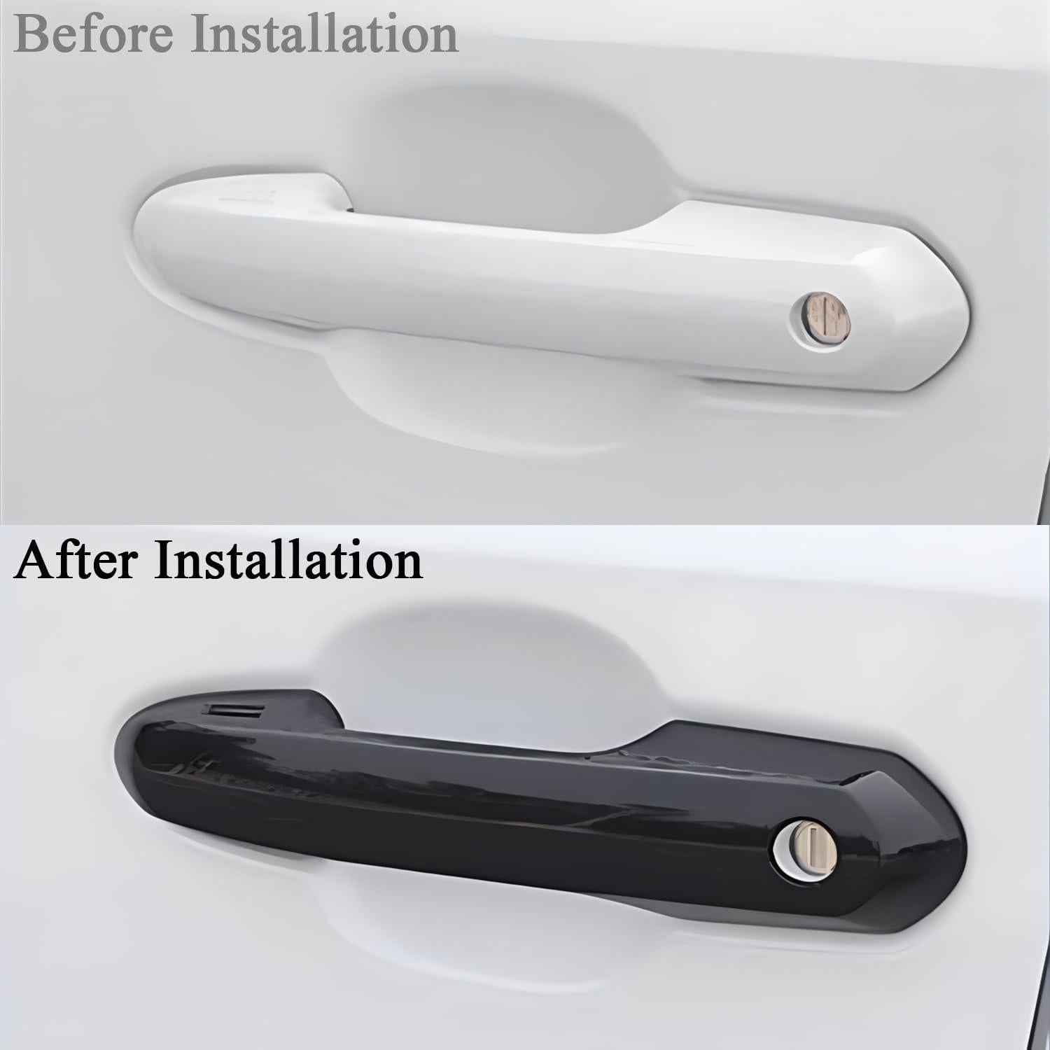 Protector Manija Puerta Auto Zacxoxsr Negro Brillante