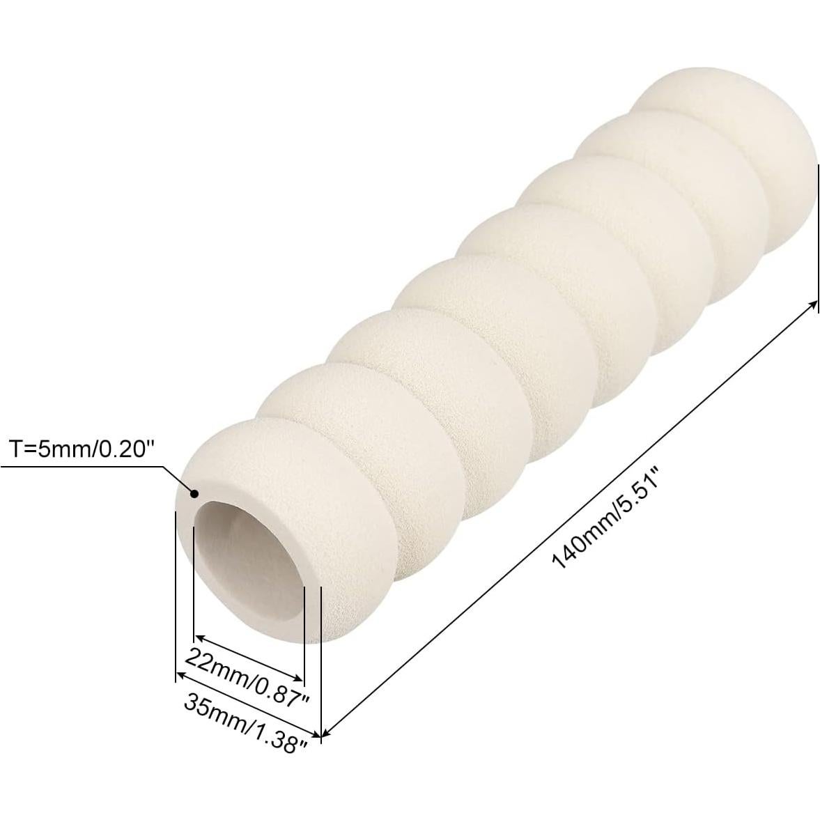 Cubiertas de Manija de Puerta uxcell 5 Pcs Caucho Nitrilo 14 cm