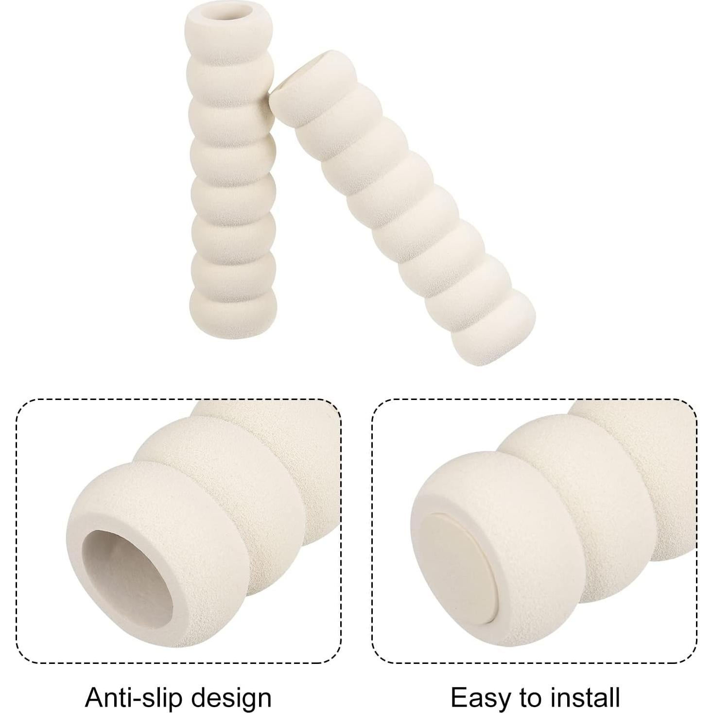 Cubiertas de Manija de Puerta uxcell 5 Pcs Caucho Nitrilo 14 cm