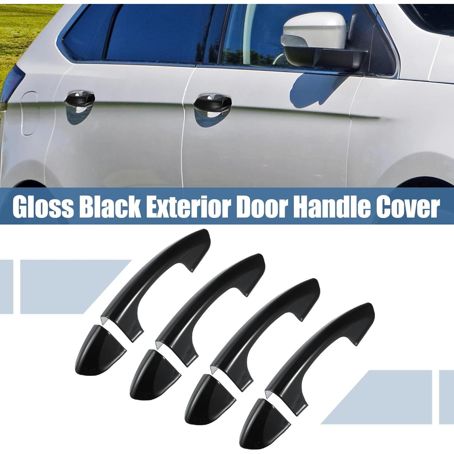 Cubierta de Manija de Puerta Exterior X AUTOHAUX 4 Piezas para Ford