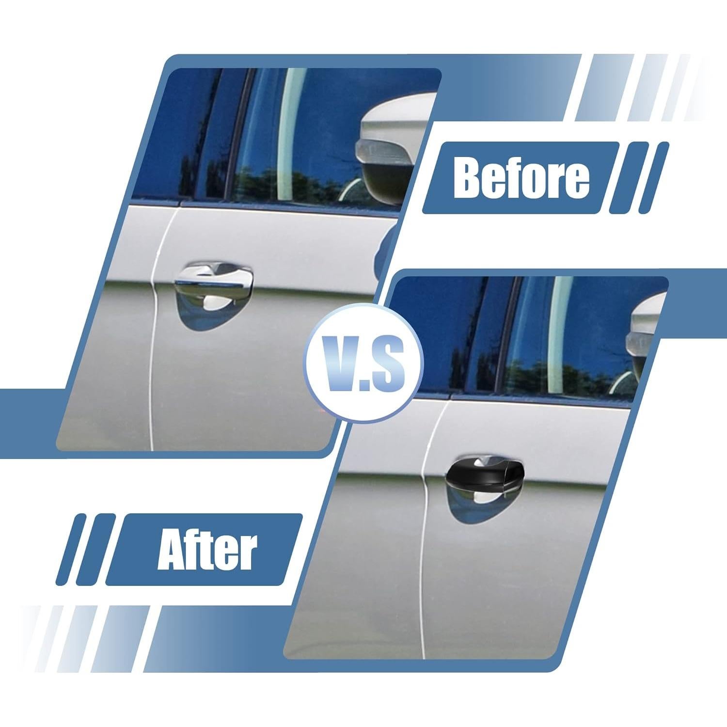 Cubierta de Manija de Puerta Exterior X AUTOHAUX 4 Piezas para Ford