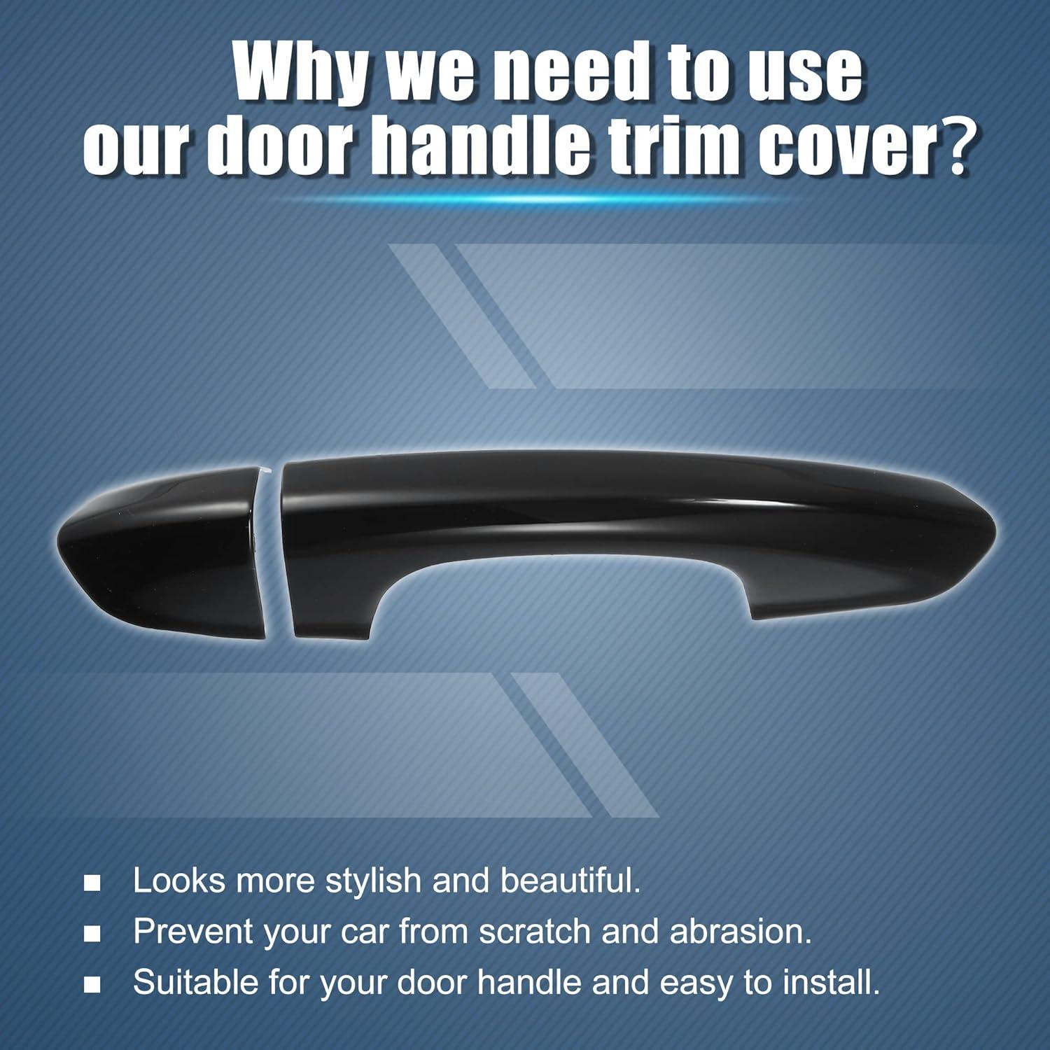 Cubierta de Manija de Puerta Exterior X AUTOHAUX 4 Piezas para Ford