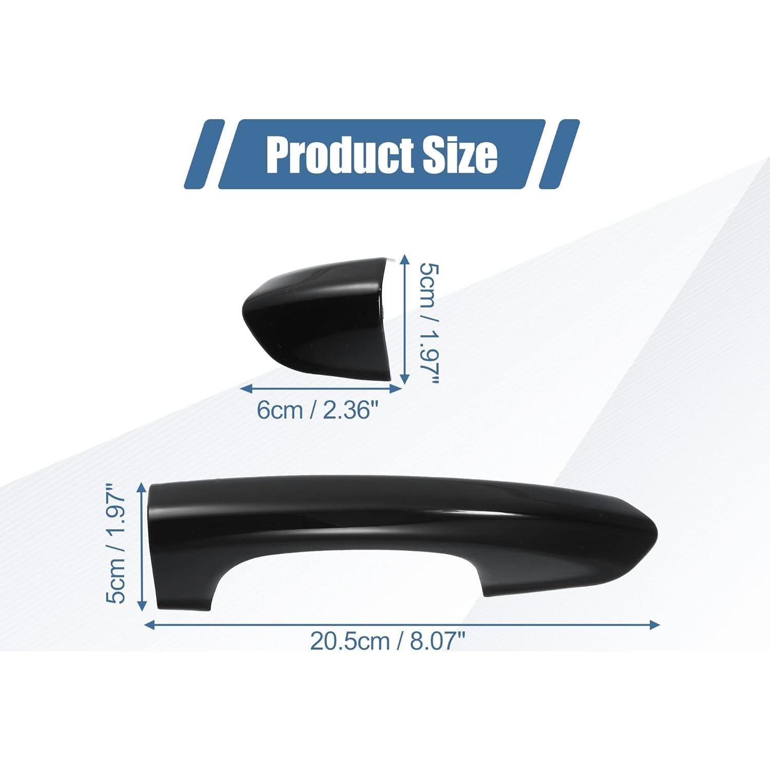 Cubierta de Manija de Puerta Exterior X AUTOHAUX 4 Piezas para Ford