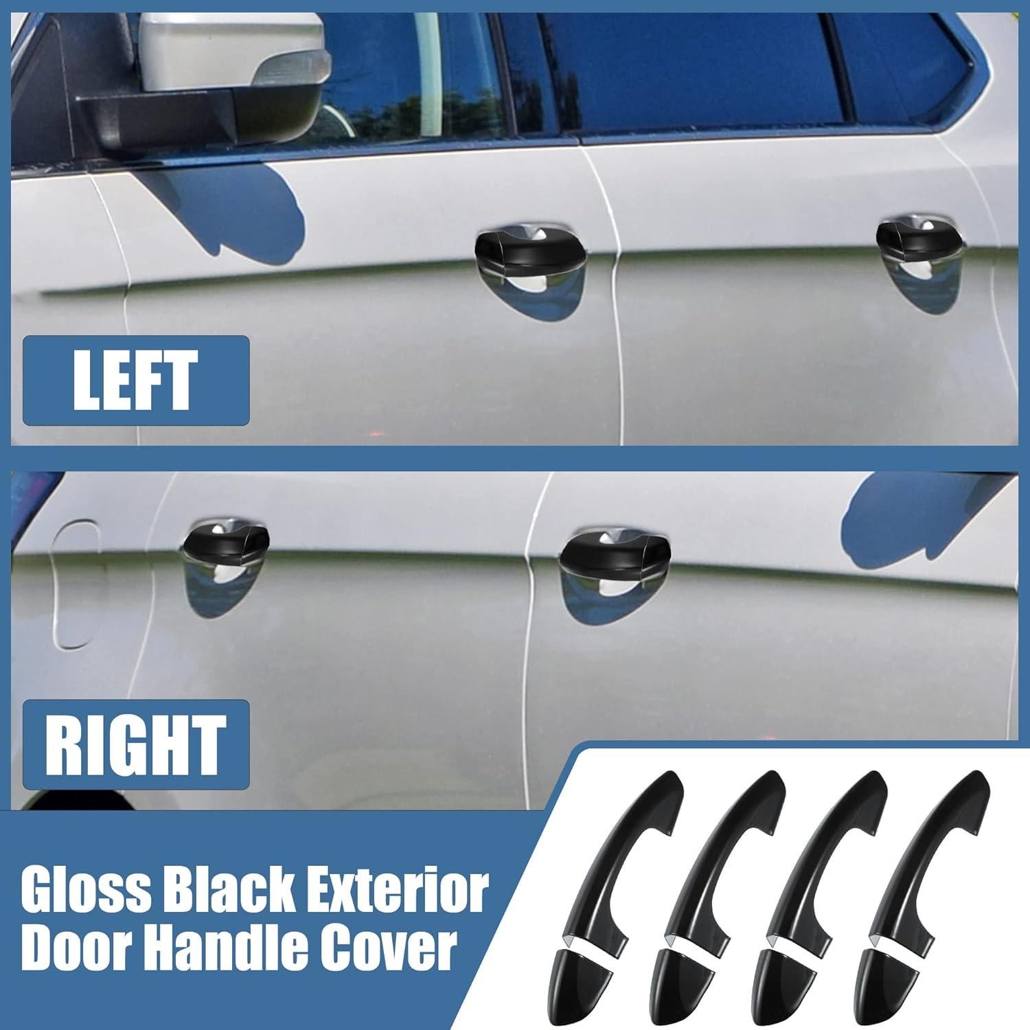 Cubierta de Manija de Puerta Exterior X AUTOHAUX 4 Piezas para Ford