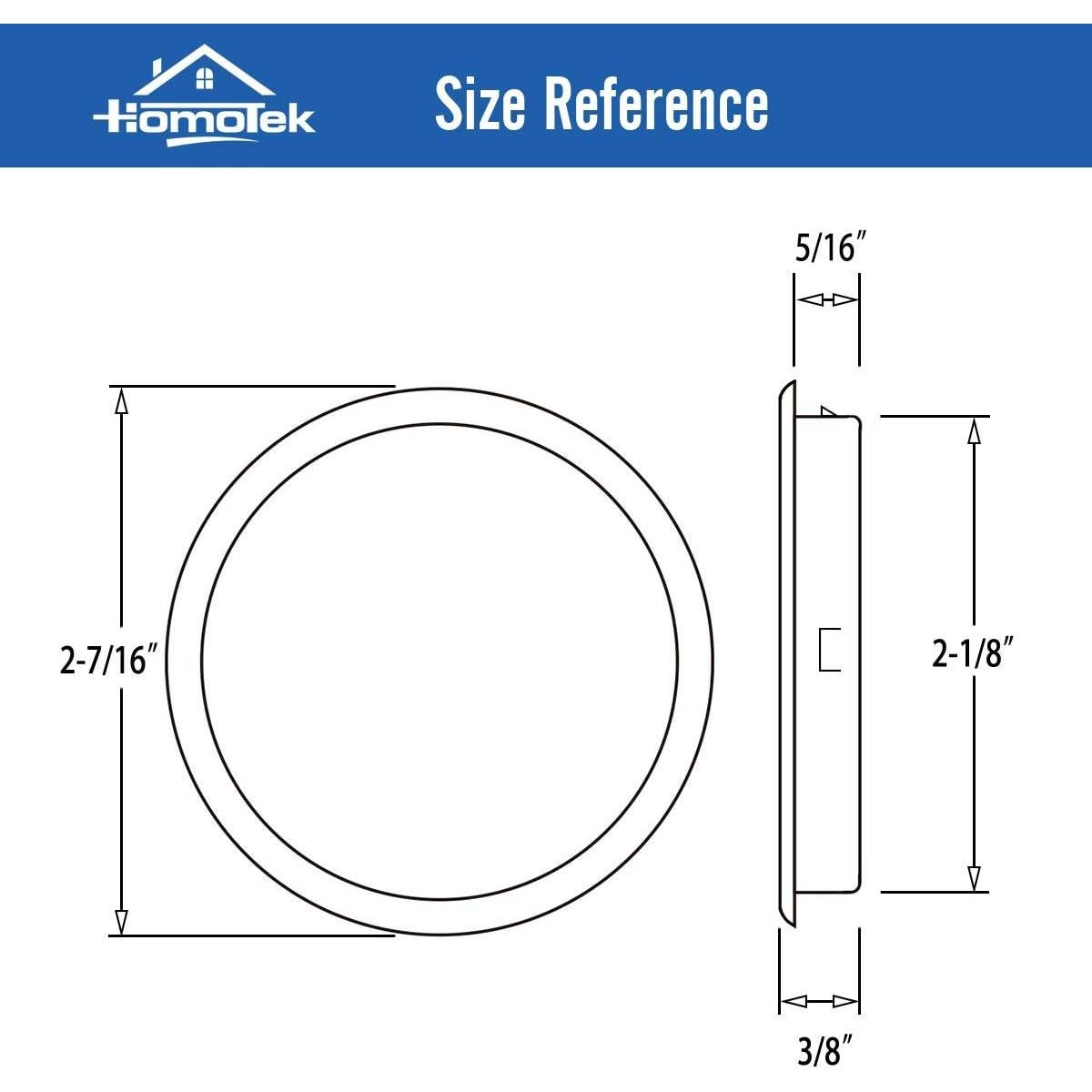 HOMOTEK Tiradores para Puertas de Closet 4 Unidades Negro Mate
