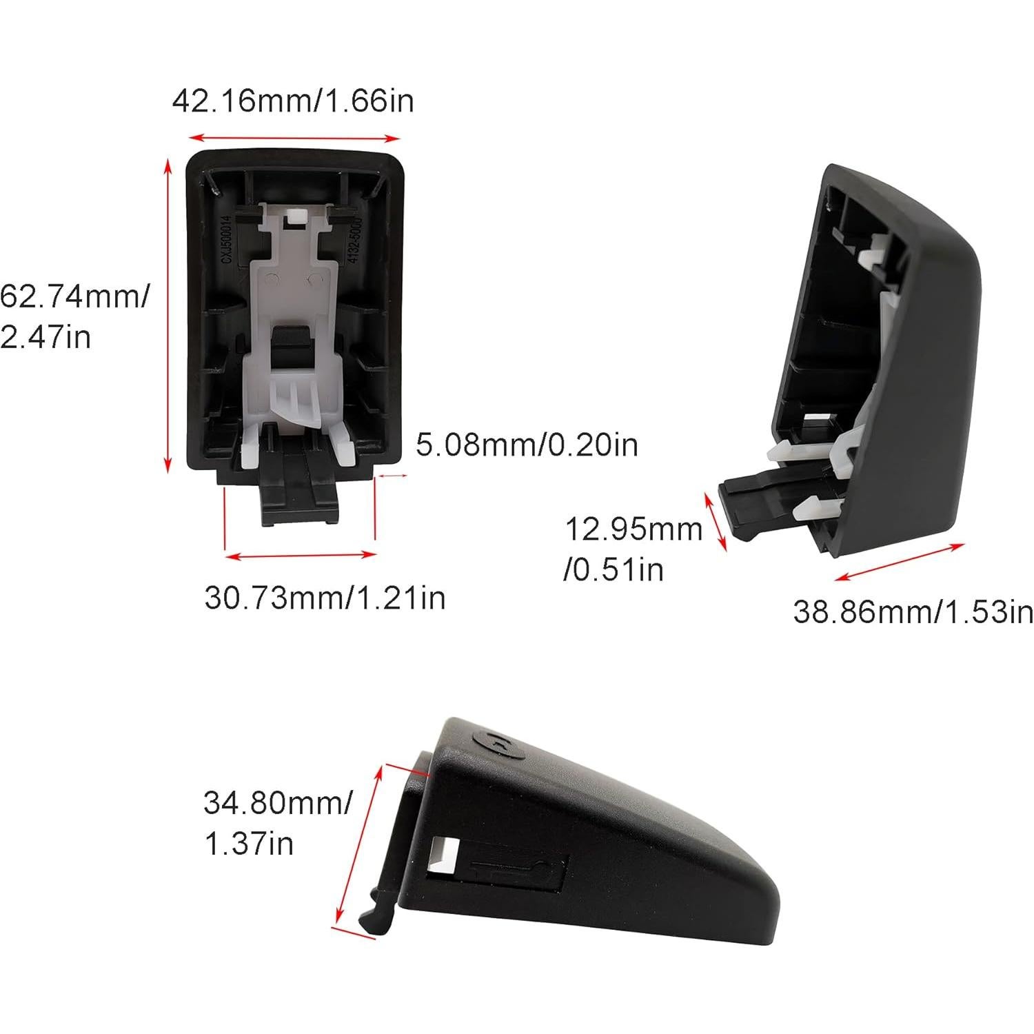 Tapa Mango Puerta Izquierda Land Rover LR2 LR3 LR4 Negro