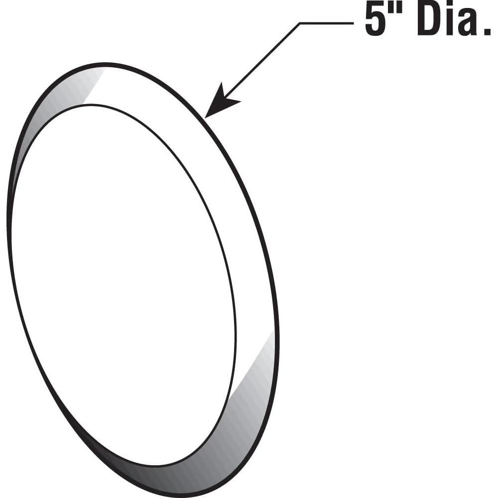 Protector de Pared Prime-Line U 9271 12,7 cm Blanco Vinilo