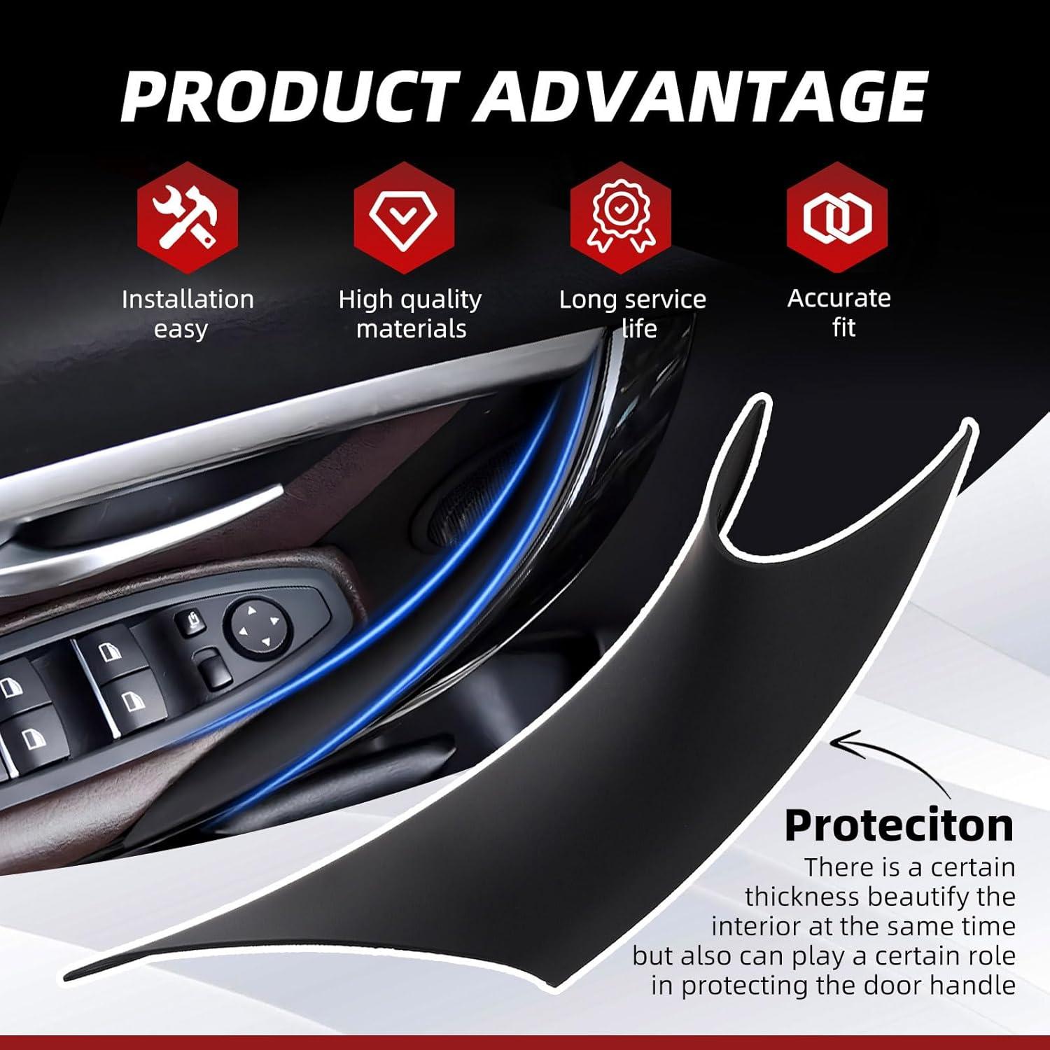 Cubiertas de Manijas de Puerta BMW F30 F31 F32 F36 2PCS Negro