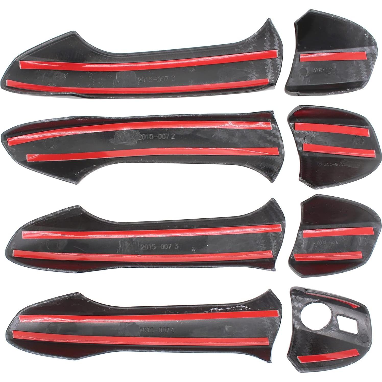 Pack 4 Cubiertas Manija Puerta Fibra Carbono NewYall C300 C63