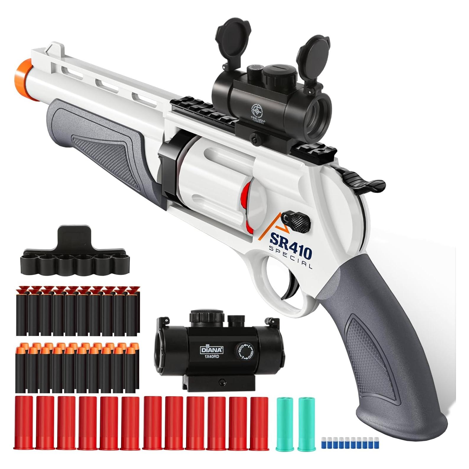 Pistola de Juguete DWMTGS Grizzly con 20 Dardos de Espuma