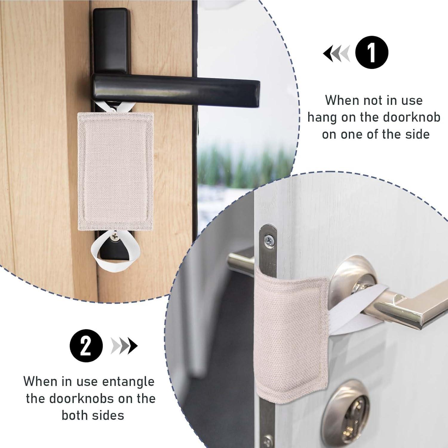 3 Piezas Silenciador de Manija de Puerta WLLHYF 14x9 cm