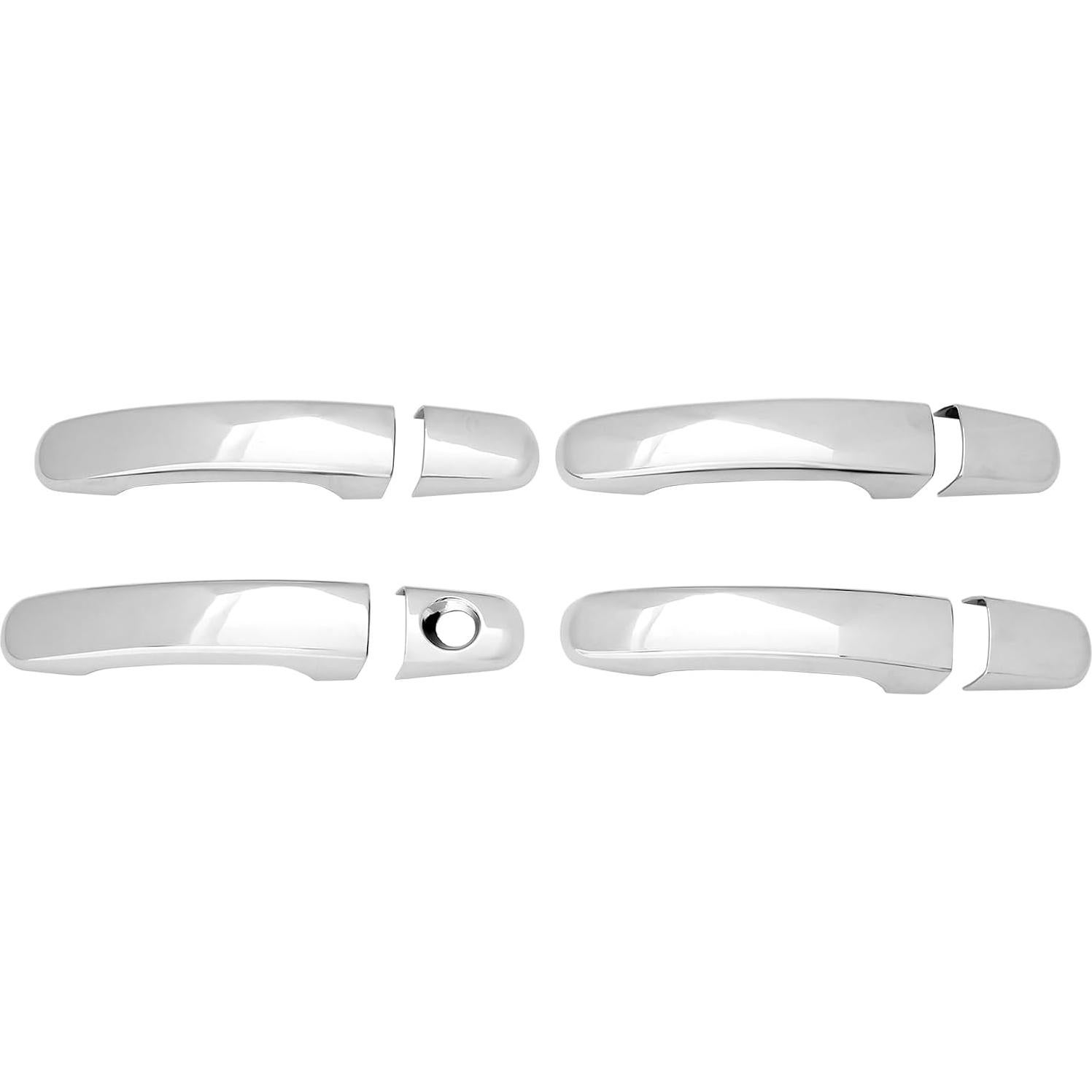 Cubiertas de Manijas de Puerta Cromadas IKON MOTORSPORTS 8 PCS