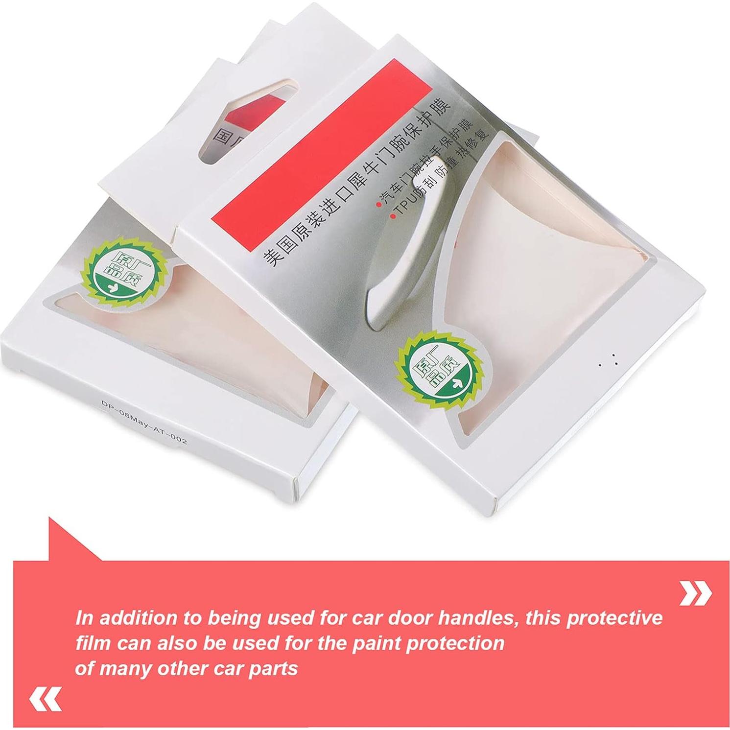 Protector de Manija de Puerta BBTO 8 Piezas Transparente