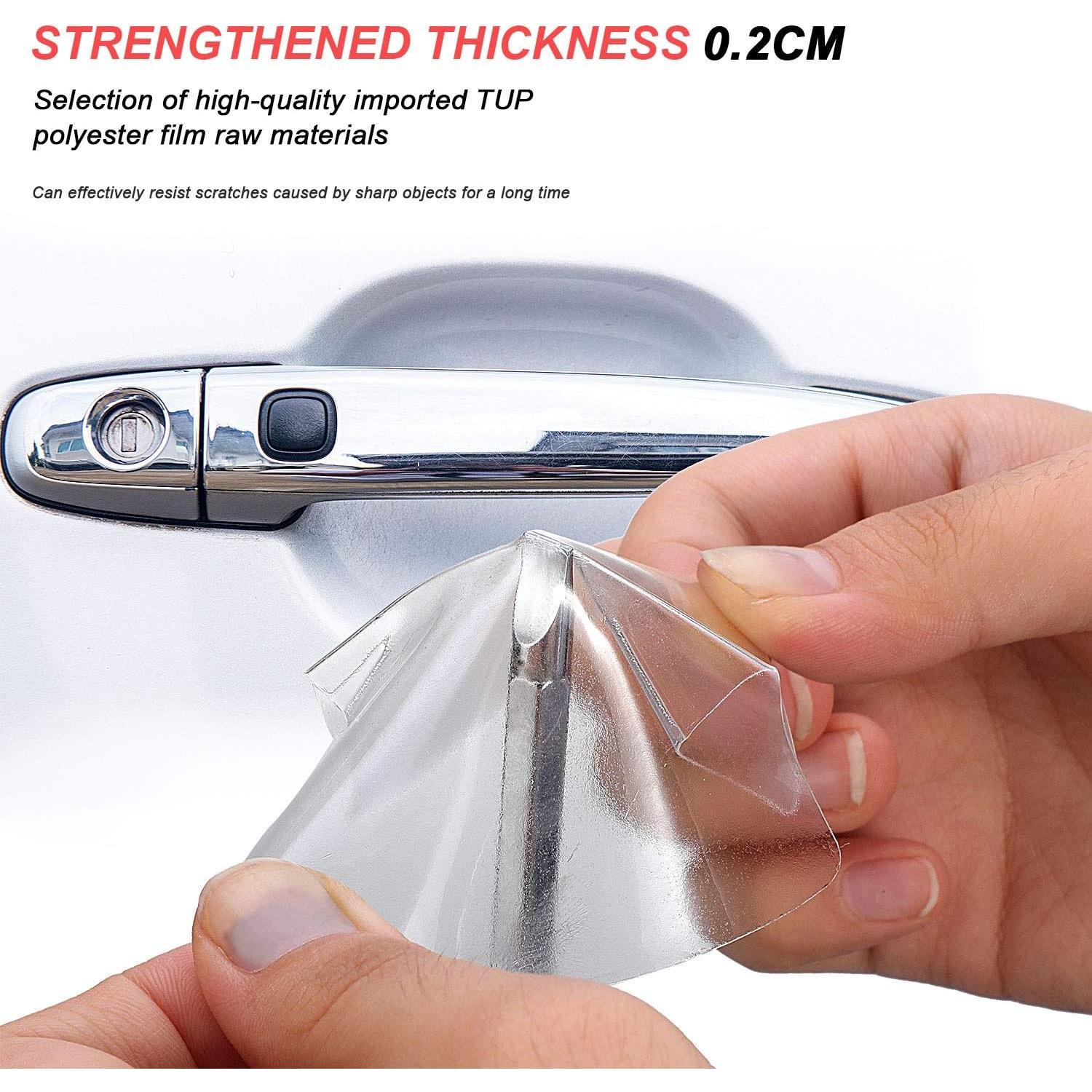 Protector de Manija de Puerta BBTO 8 Piezas Transparente