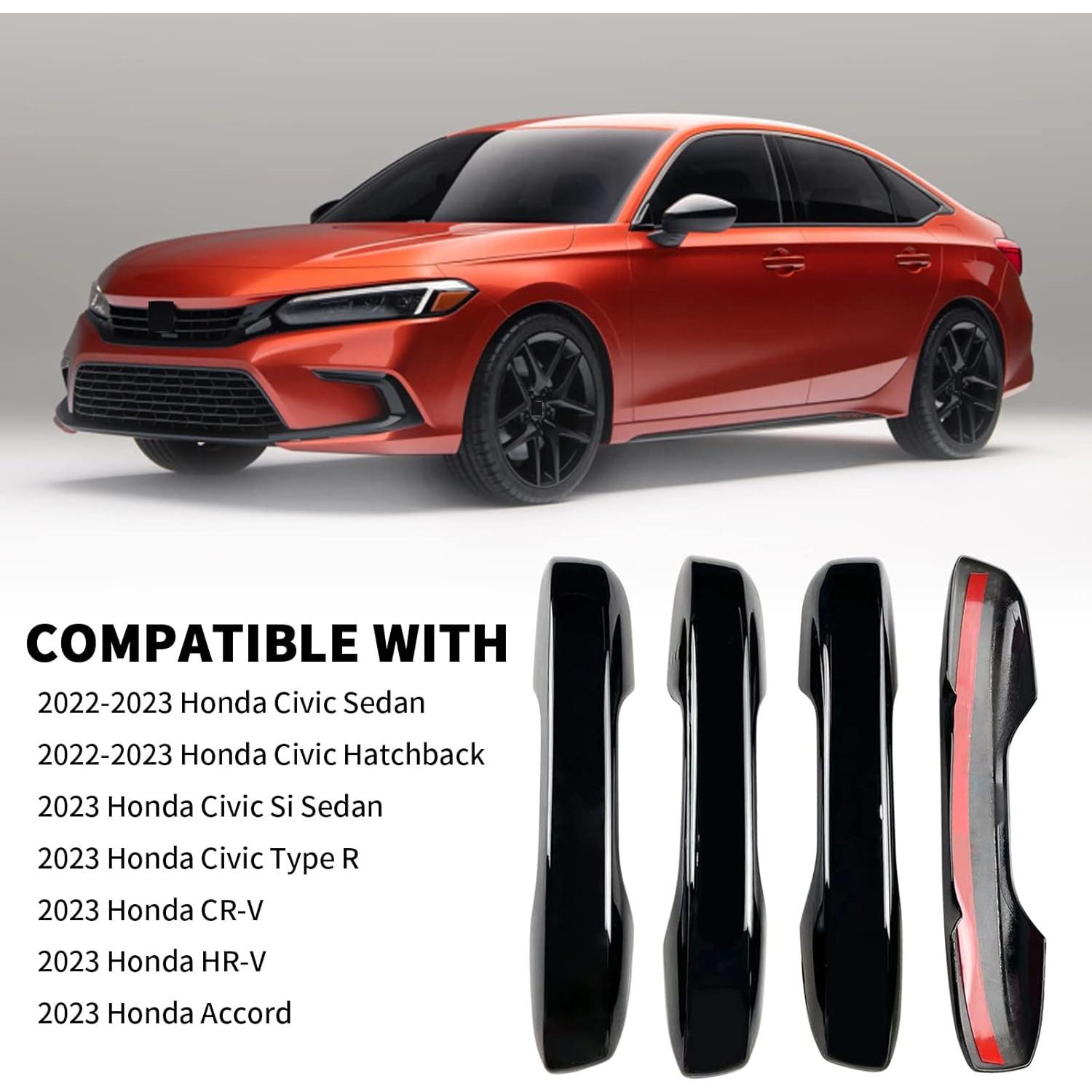 Cubiertas de Manijas de Puerta BENXUTO para Honda Civic 2022-2025