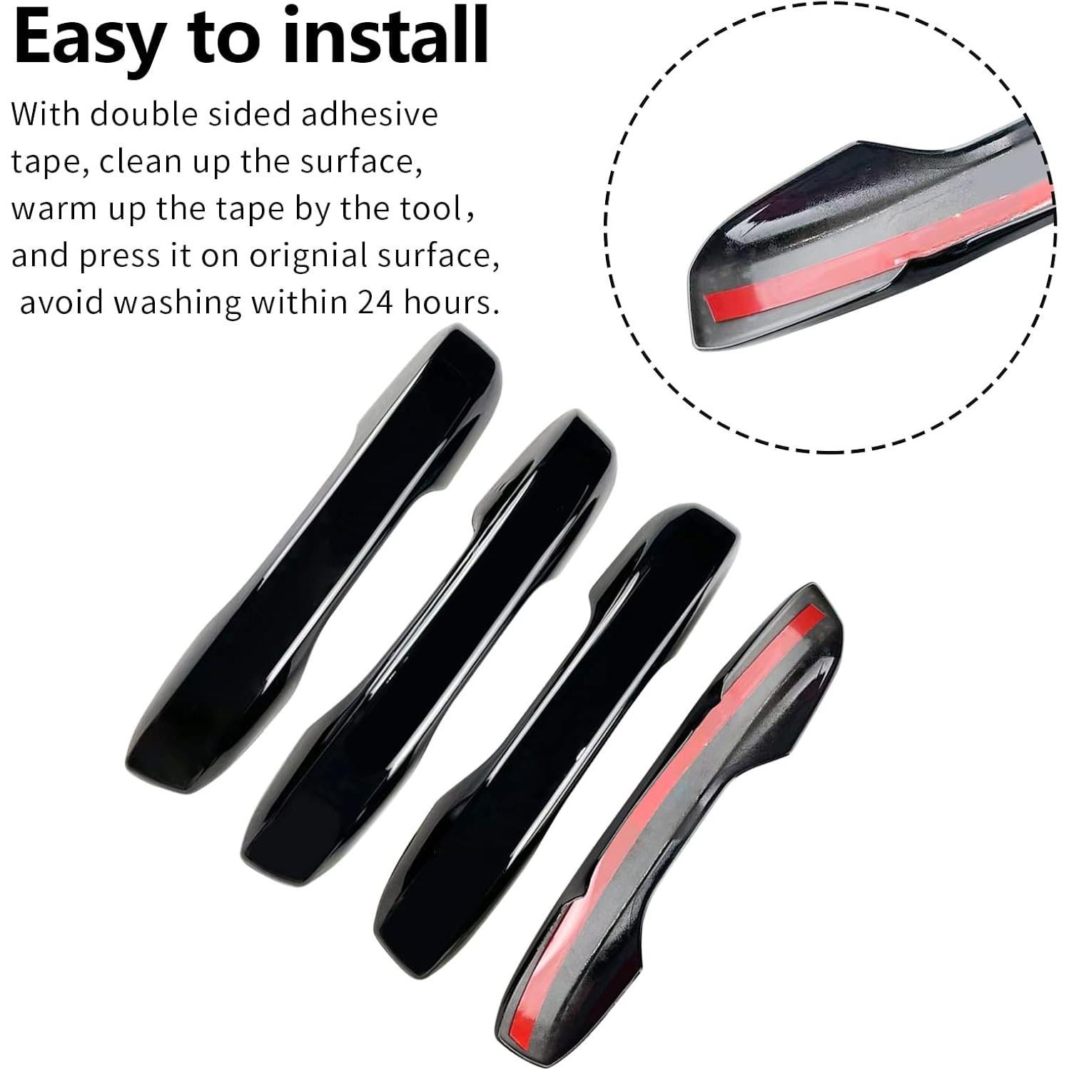 Cubiertas de Manijas de Puerta BENXUTO para Honda Civic 2022-2025