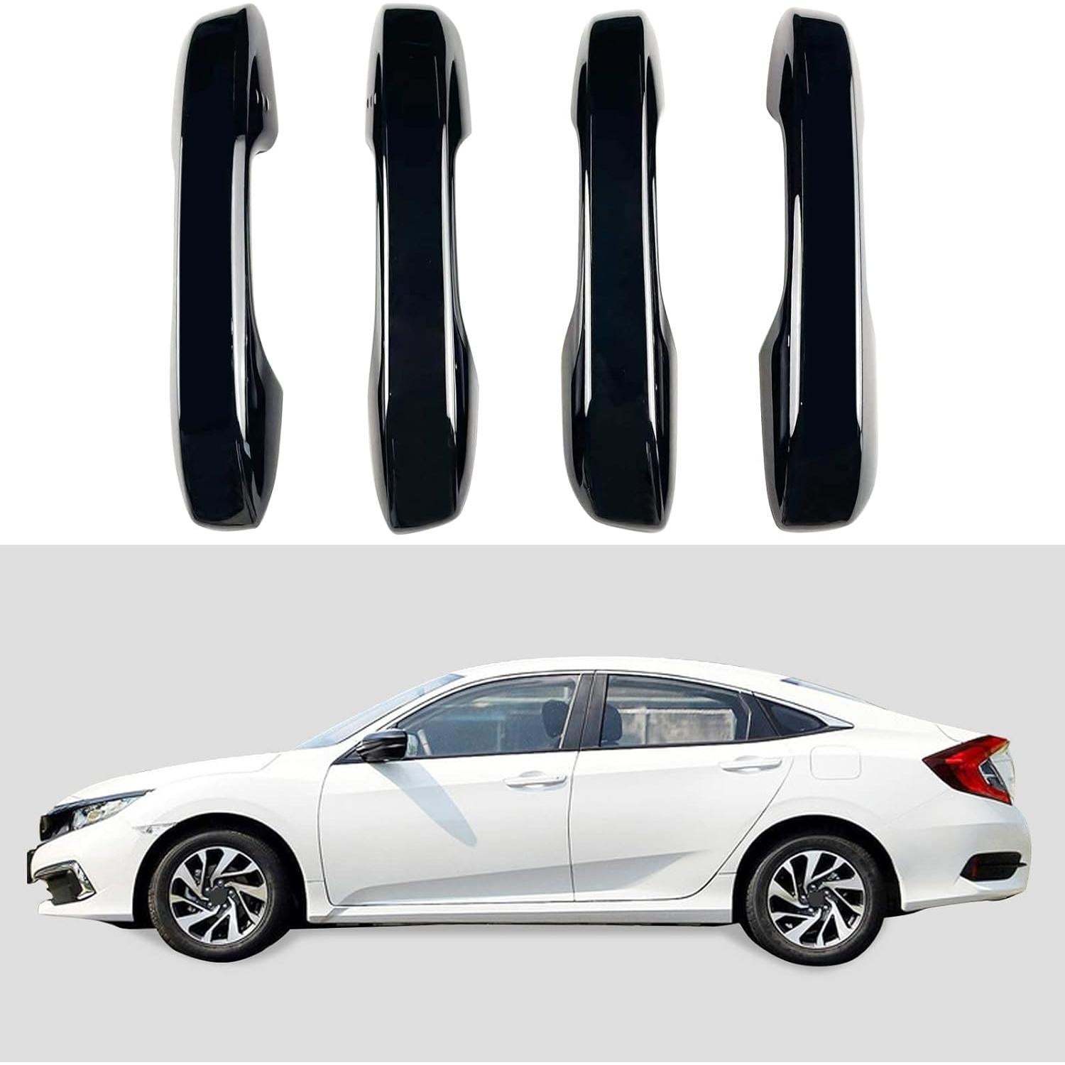 Cubiertas de Manijas de Puerta BENXUTO para Honda Civic 2022-2025