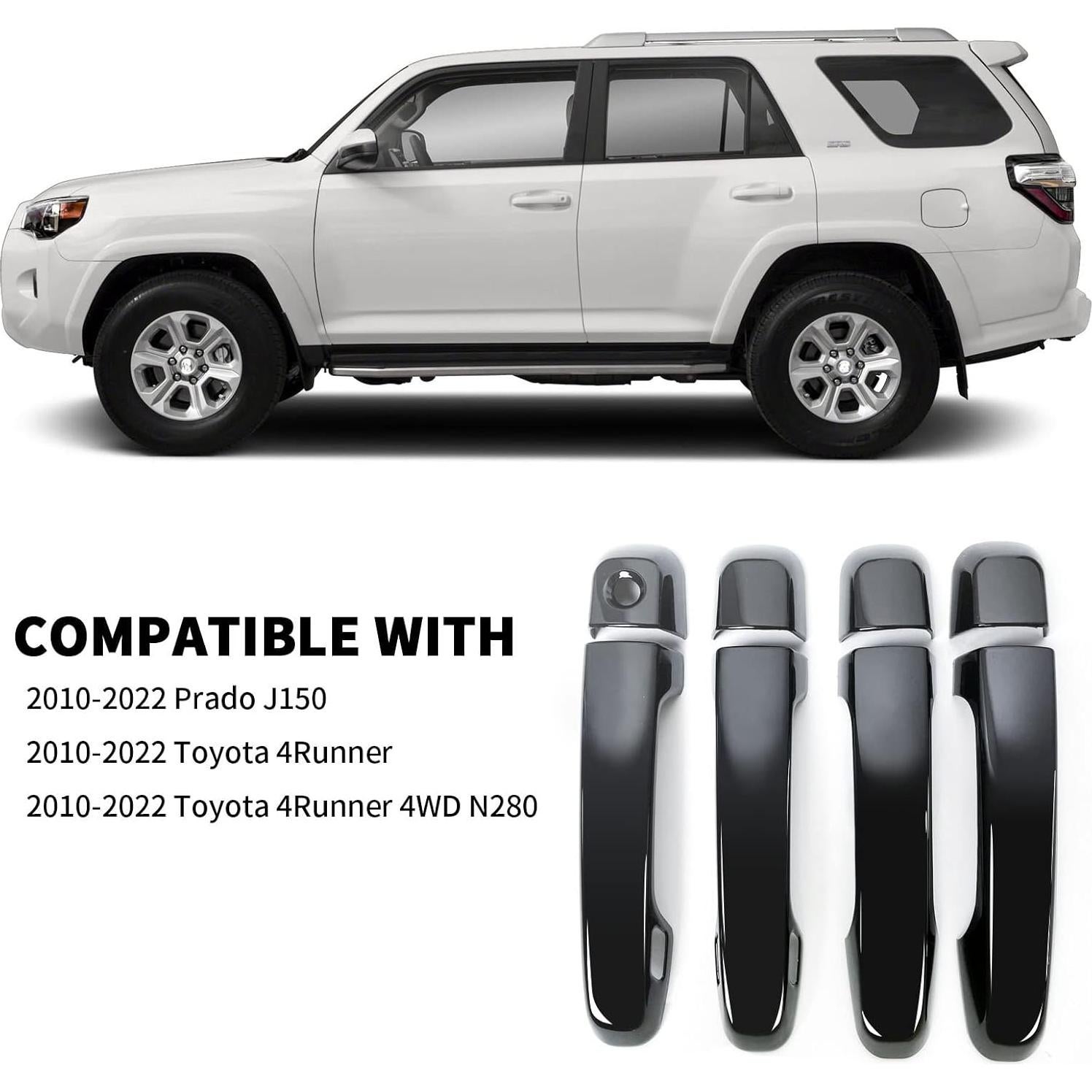 Cubiertas de Manijas de Puerta BENXUTO para Toyota 4Runner 2010-2024