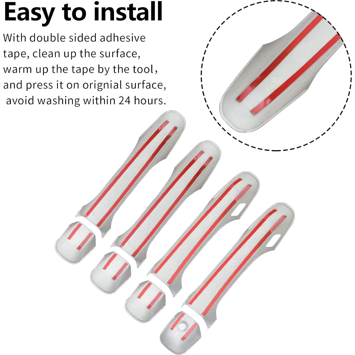 Cubiertas de Manijas de Puerta BENXUTO para Toyota 4Runner 2010-2024