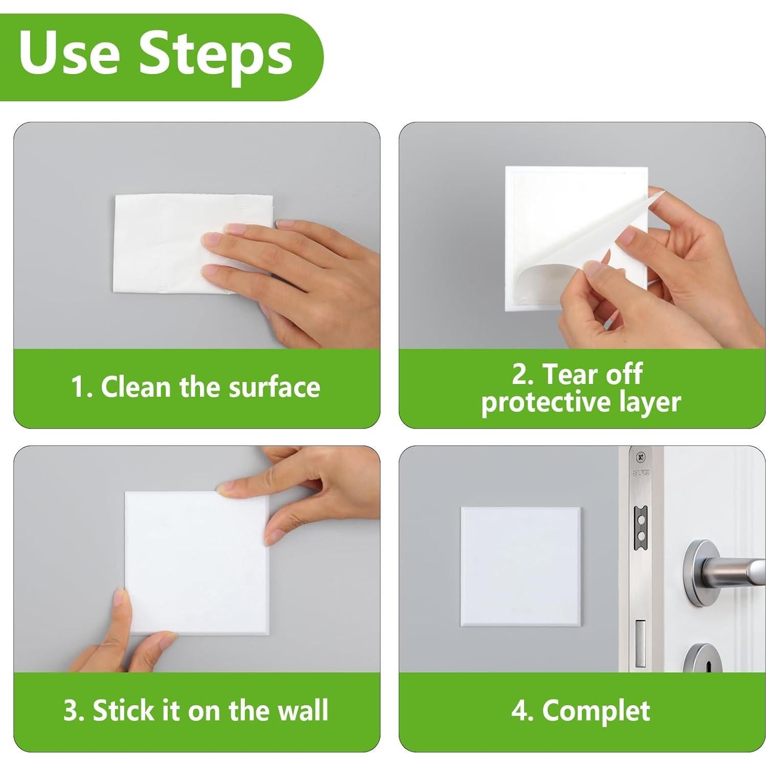 Protector de Pared Autoadhesivo Home Master 10 Piezas 10 cm