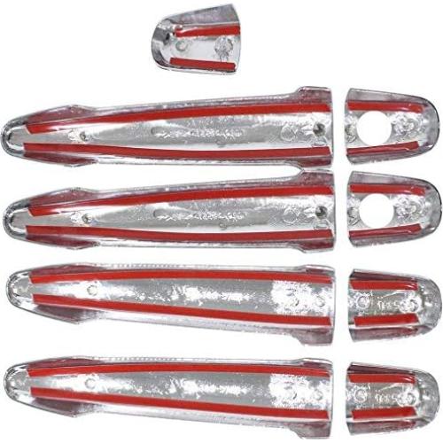 Cubiertas de Manija de Puerta Cromo TX Racing 9 Piezas