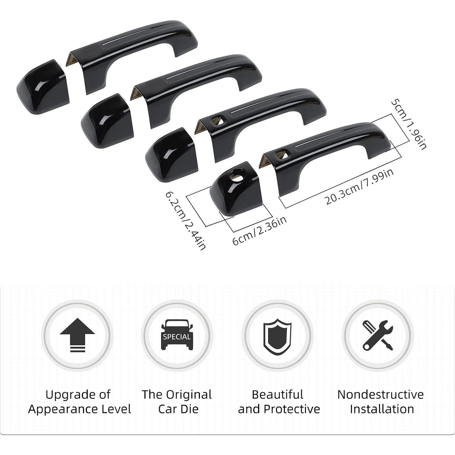 Cubierta de Manija de Puerta Hoolcar para Dodge Ram 2018-2021