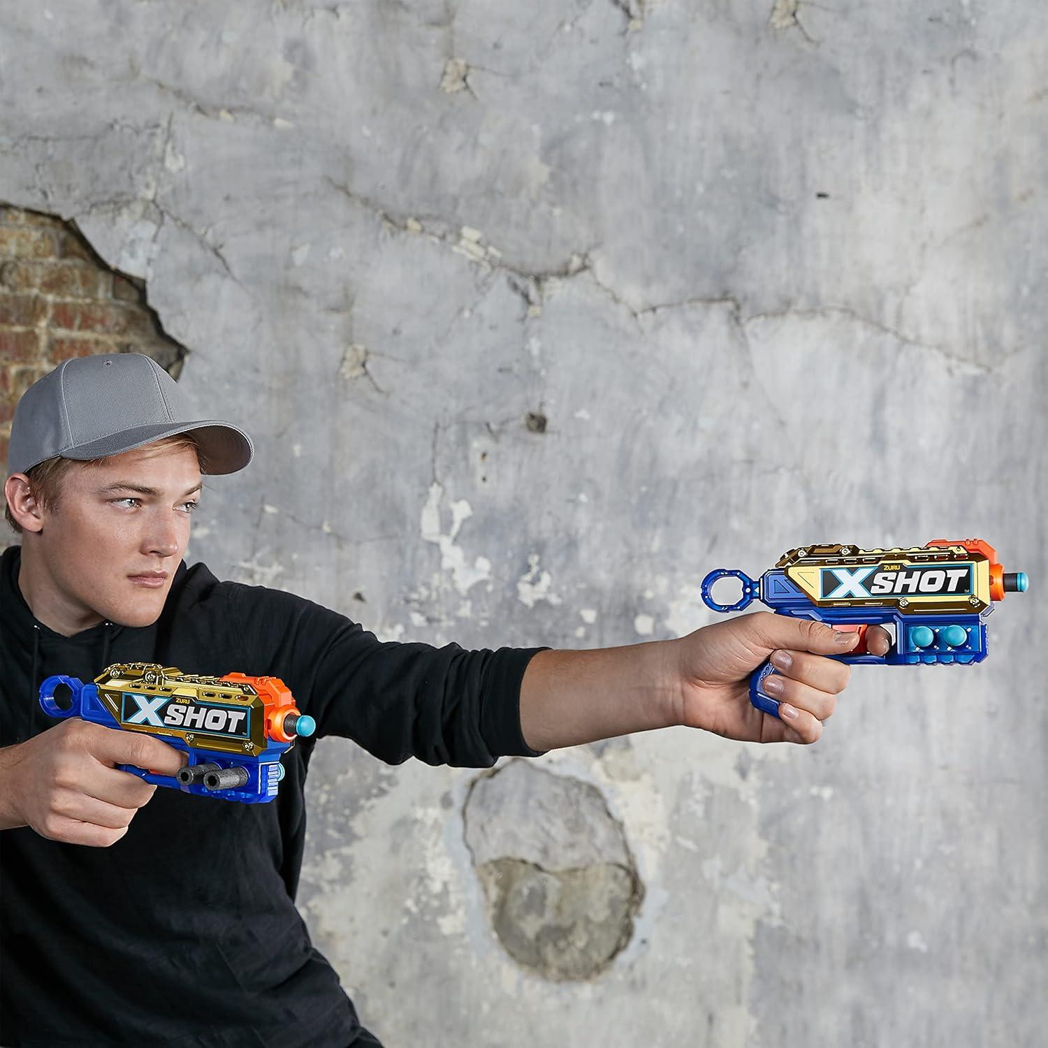 Lanzador de Dardos X-Shot Reflex 6 y Kickback Combo ZURU