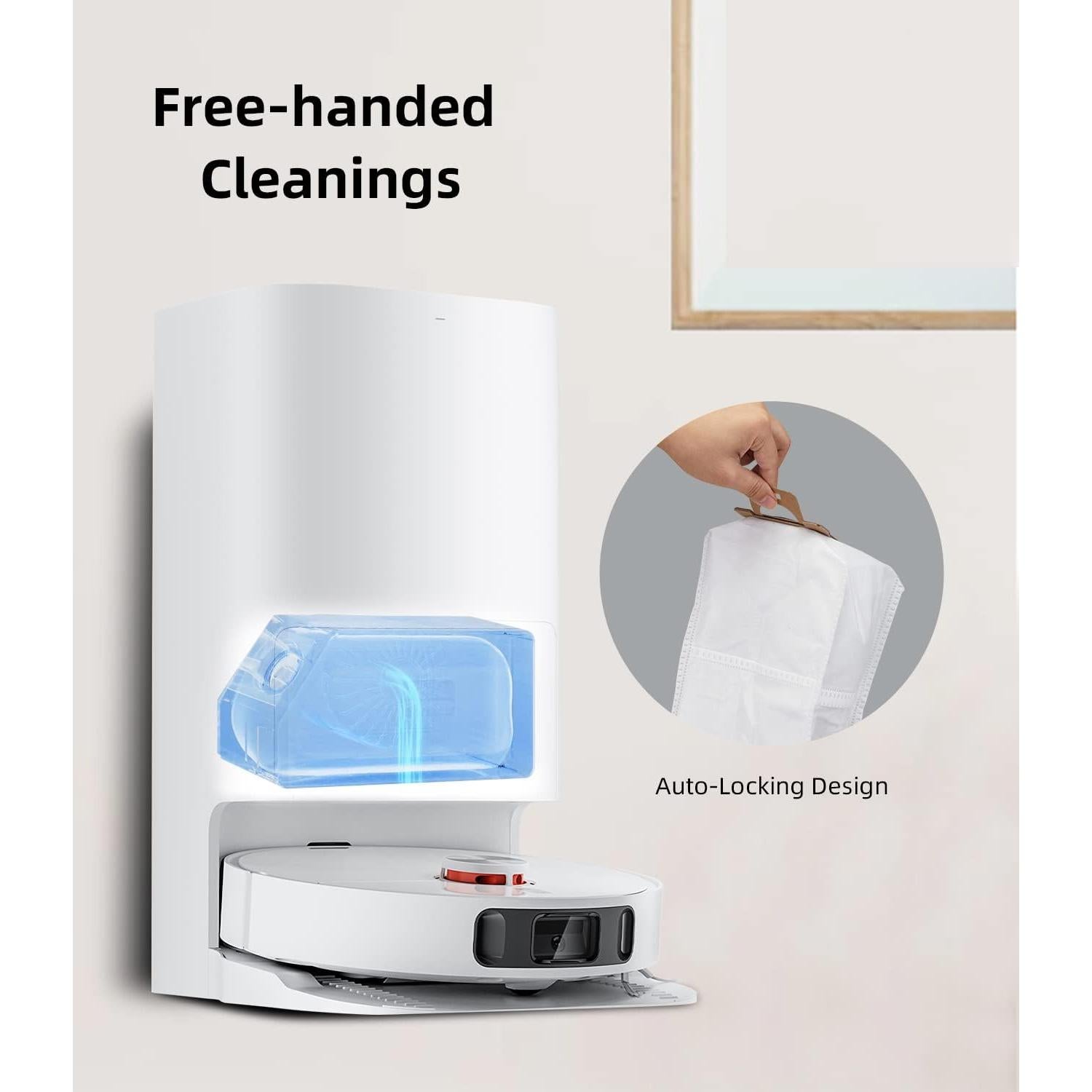 Paquete de 8 bolsas de polvo AnDongo L10U para aspiradora 3L