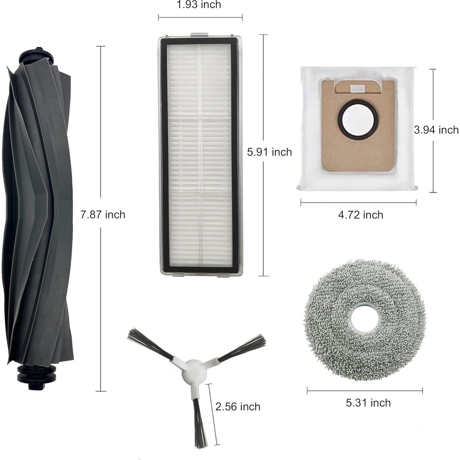 19 Piezas Accesorios para Aspiradora Dreame L10 Ultra y Pro