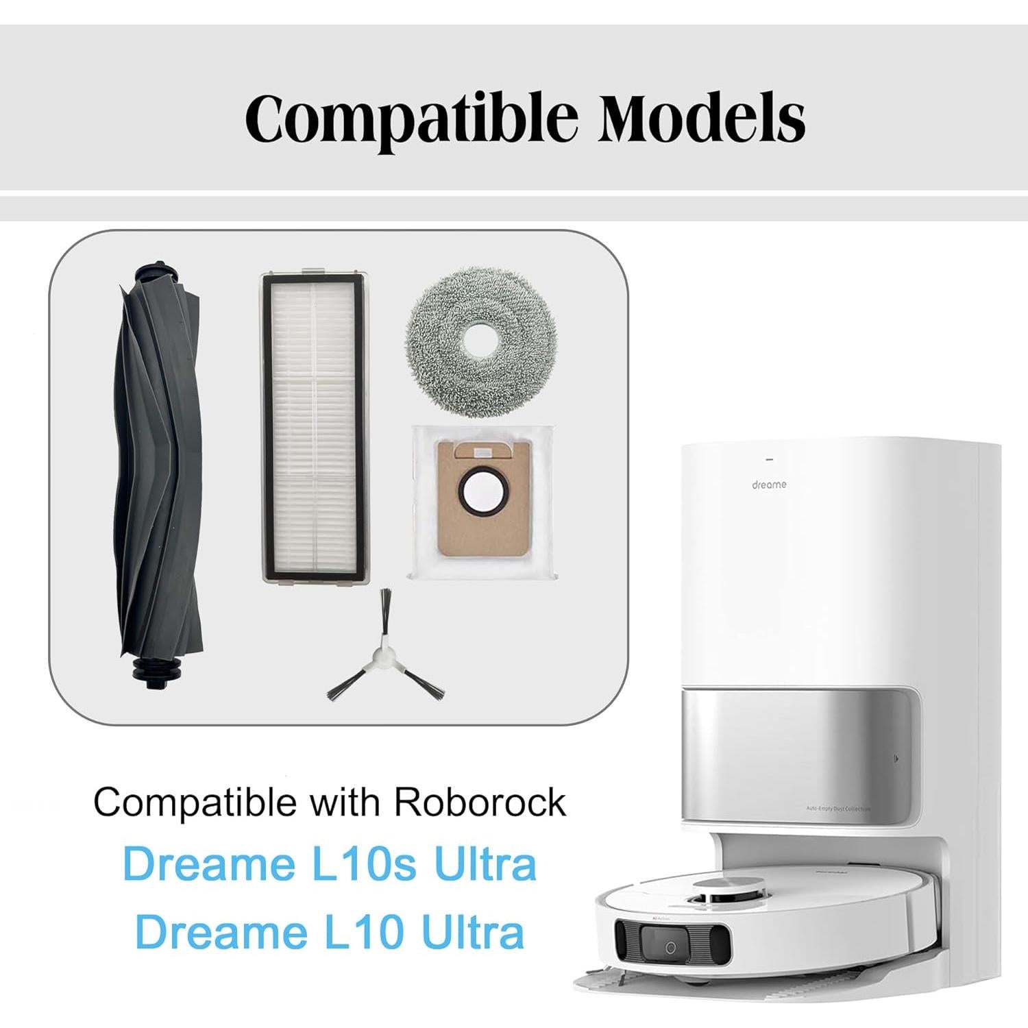 19 Piezas Accesorios para Aspiradora Dreame L10 Ultra y Pro
