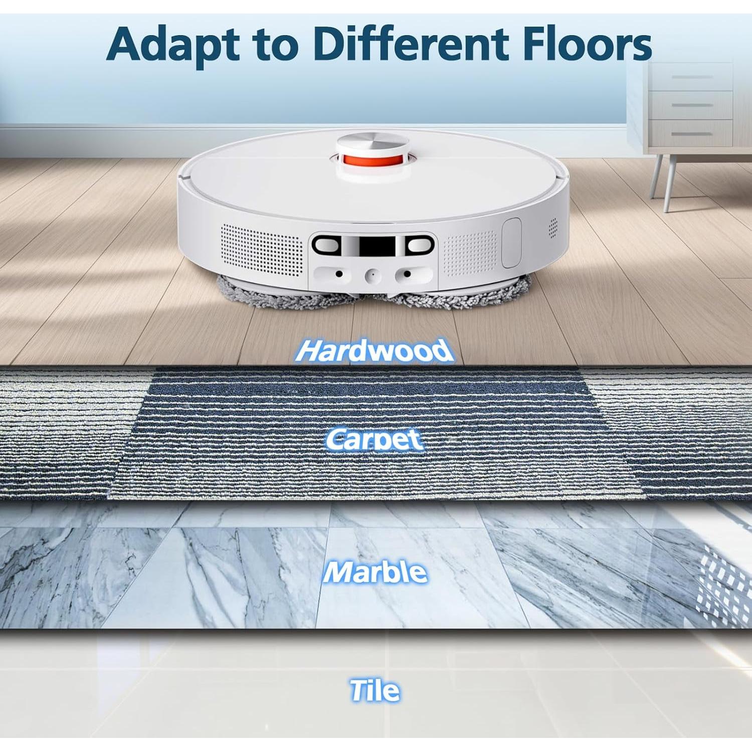Paquete de 6 Almohadillas de Mopa Microfibra para Dreame L40 Ultra