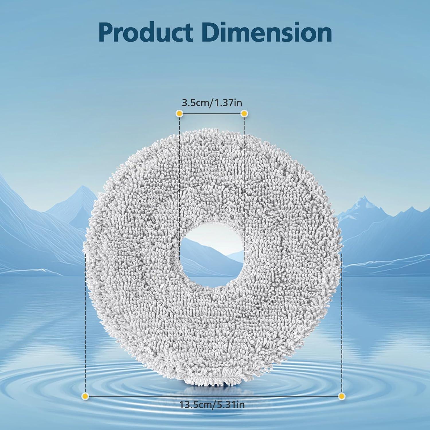 Paquete de 6 Almohadillas de Mopa Microfibra para Dreame L40 Ultra
